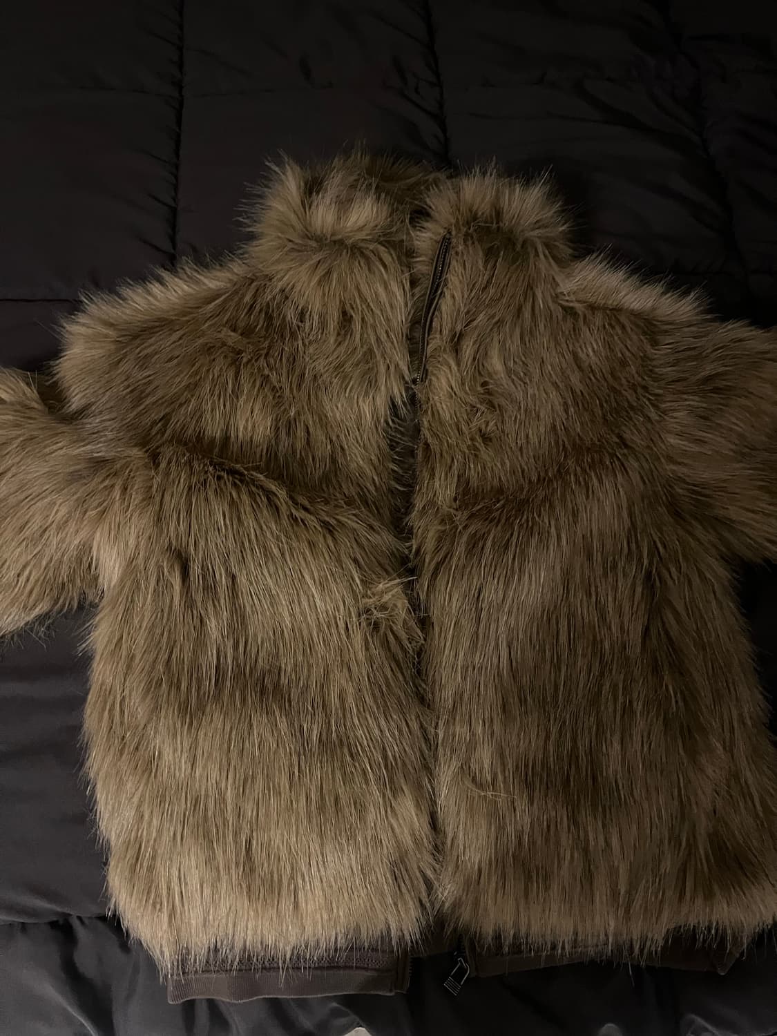 웰빙 익스프레스 퍼자켓 카멜 s 새상품 상품이미지5