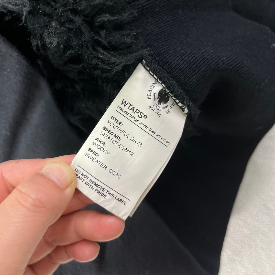 95 더블탭스 양털 후드집업  상품이미지6