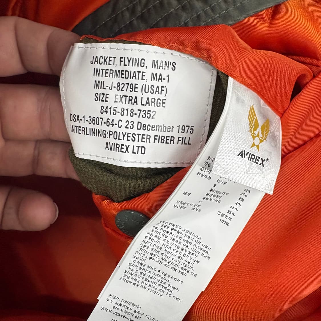 (105)아비렉스핀업걸ma-1 상품이미지3