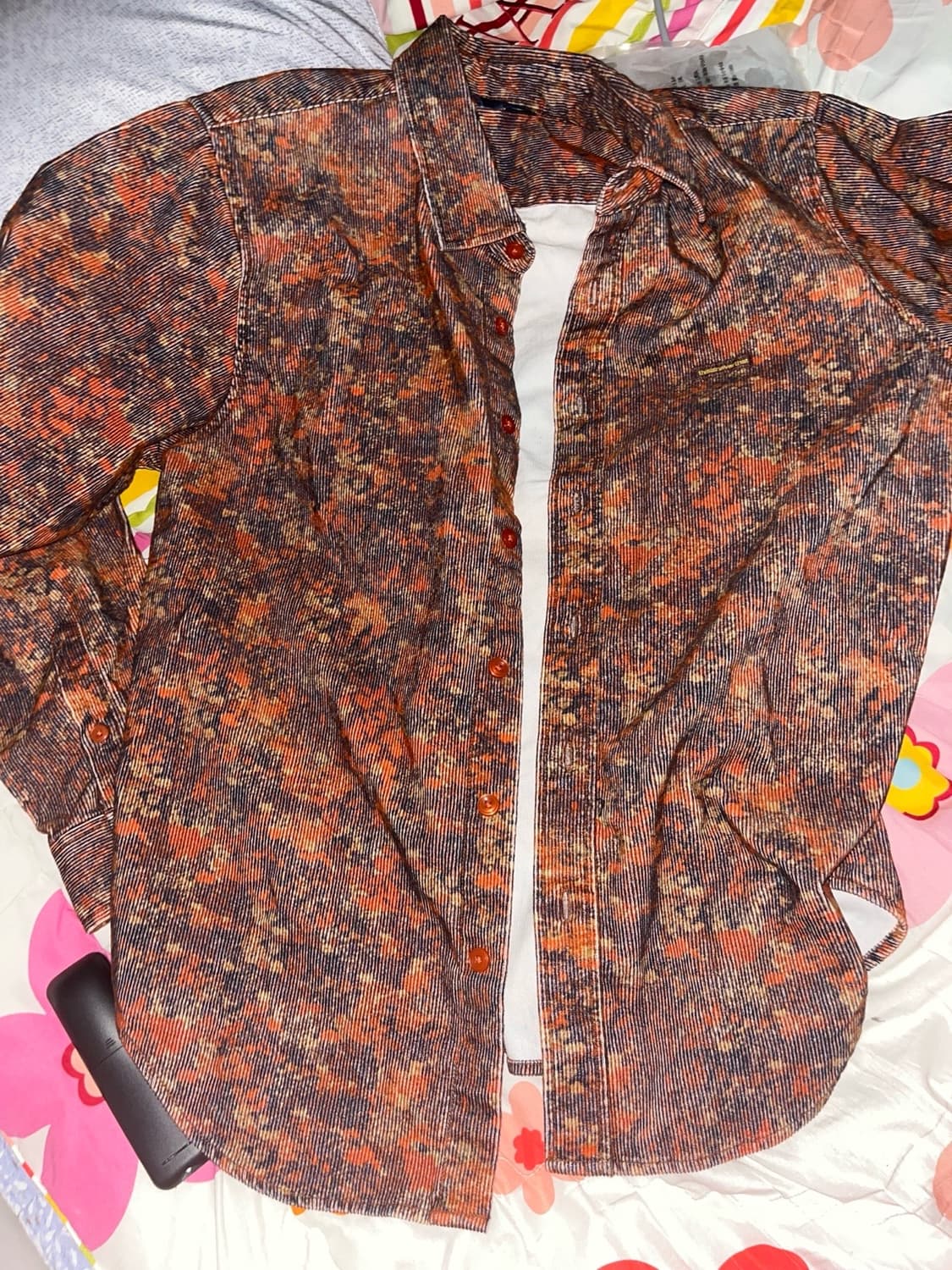 디스이즈네버댓 코듀로이 플로랄 셔츠 상품이미지3