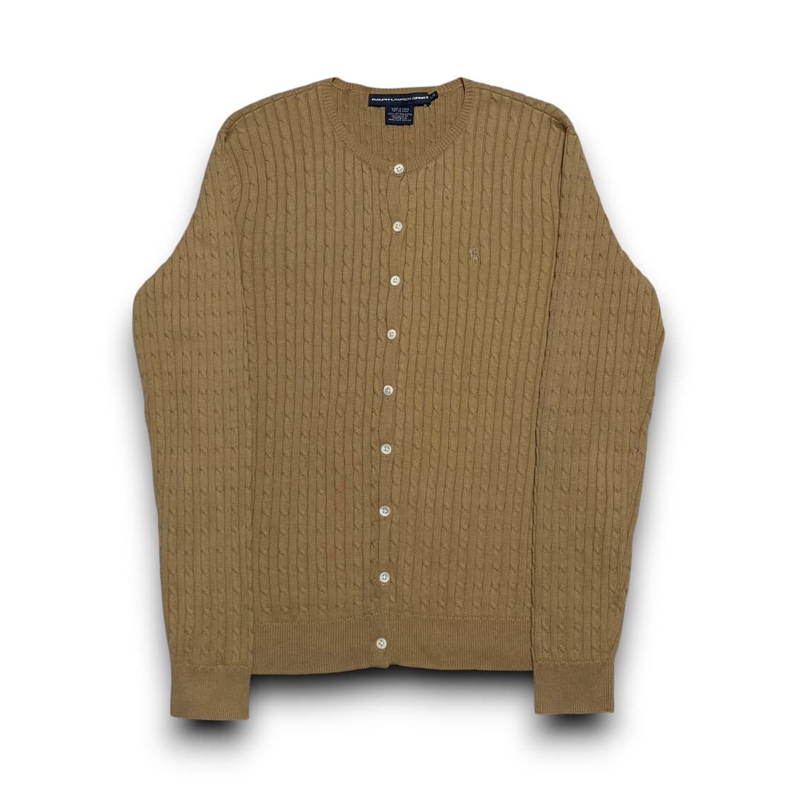 Polo Ralph Lauren 여성 베이지포니 베이지 케이블 가디건 상품이미지1