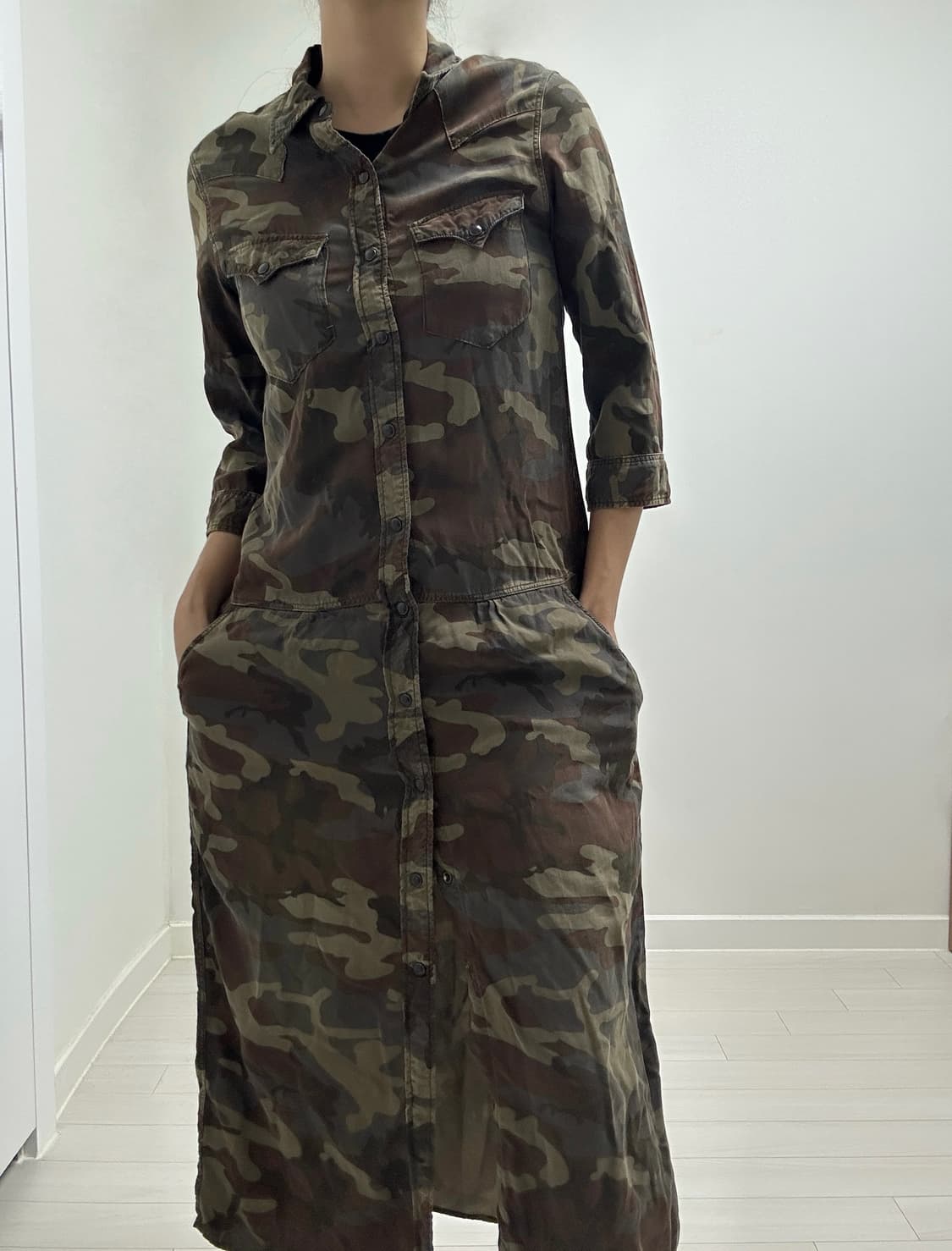 [캐피탈] kapital camo shirt dress 상품이미지4