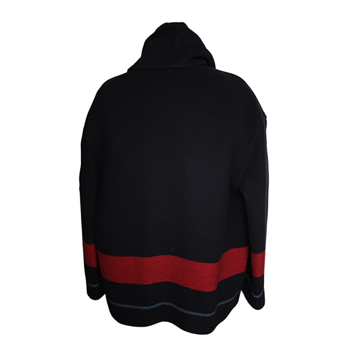 에르메스 네이비 레드 파온 라이닝 캐시미어 숄 라펠 숏코트 34 상품이미지2