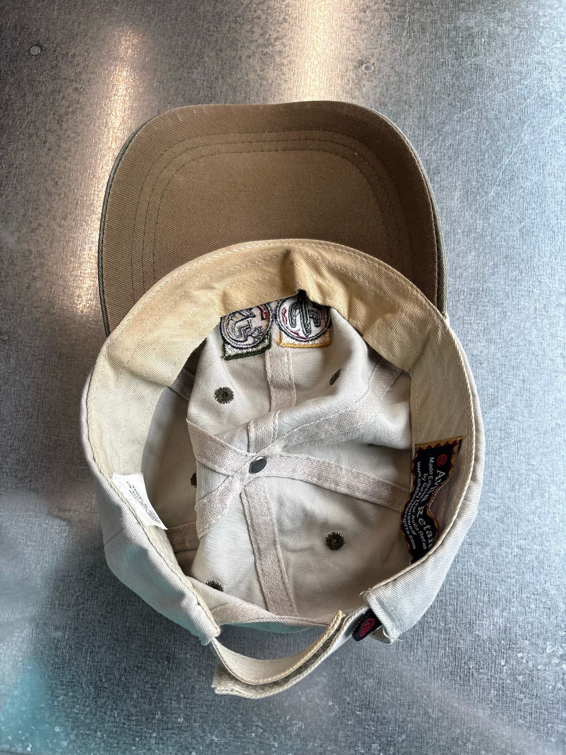 아리조나 투톤 자수 빈티지 캡 상품이미지3