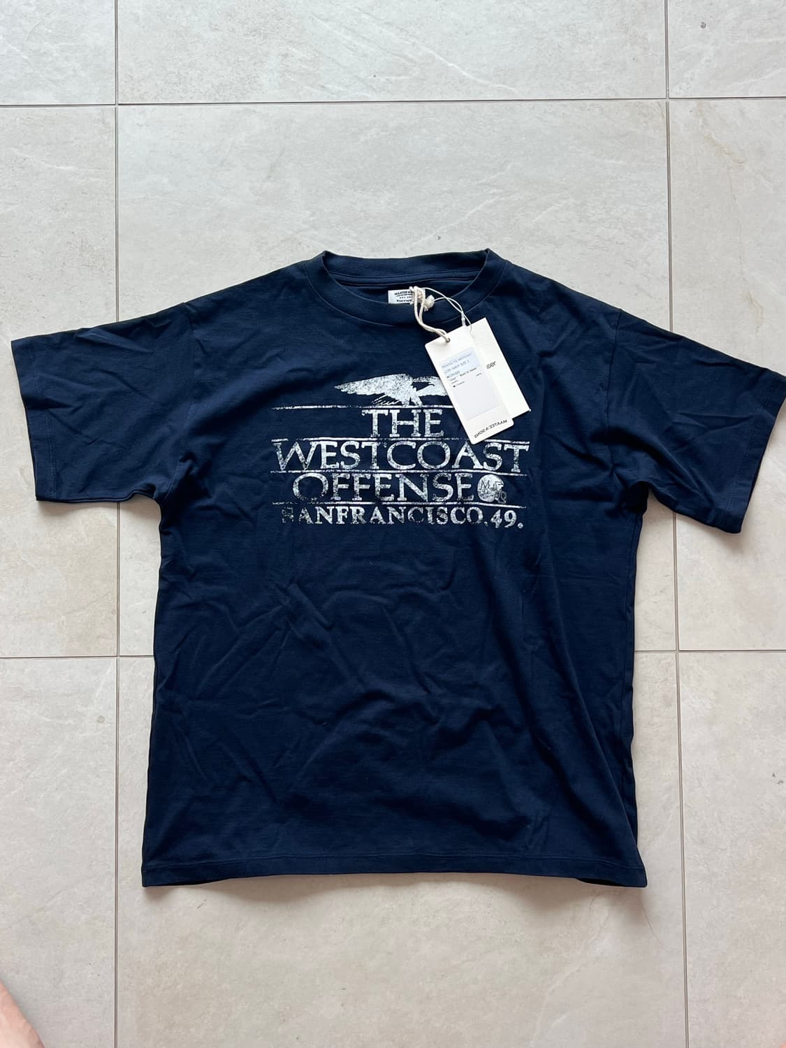 [새상품] 마티앤선즈 25ss Printed Tee Navy 3 상품이미지2