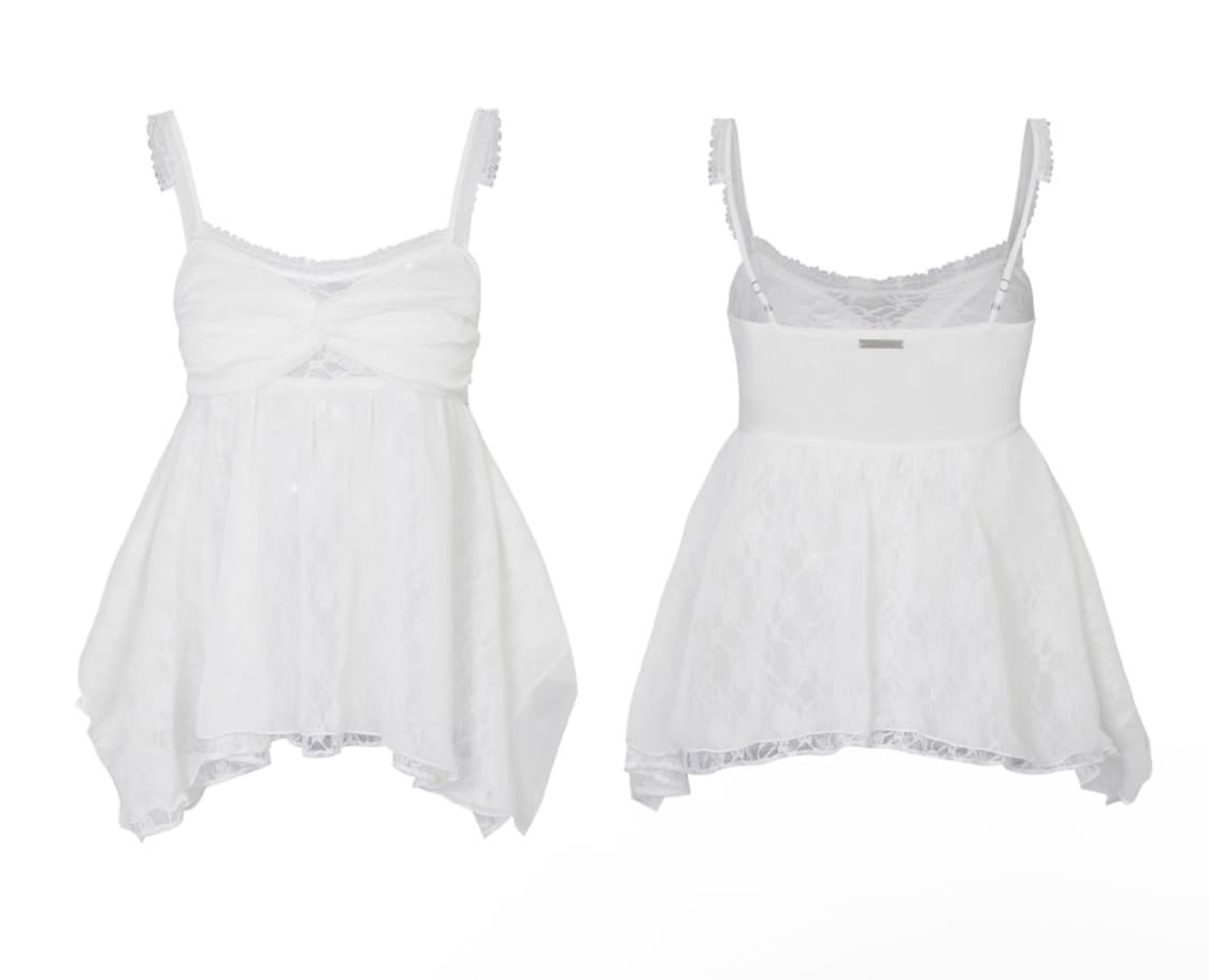 페인오어플레져 로즈셔링탑 화이트 상품이미지1