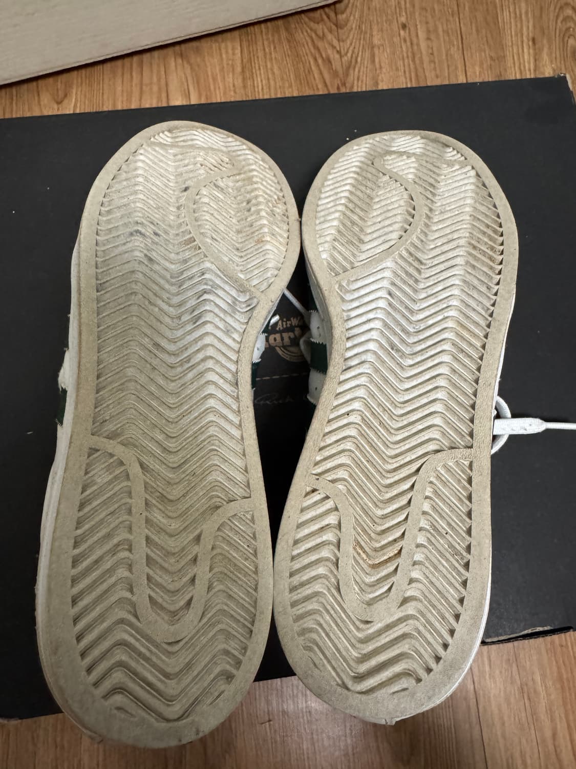 급처)아디다스 슈퍼스타 화이트 컬리지에이트 그린 260 상품이미지2