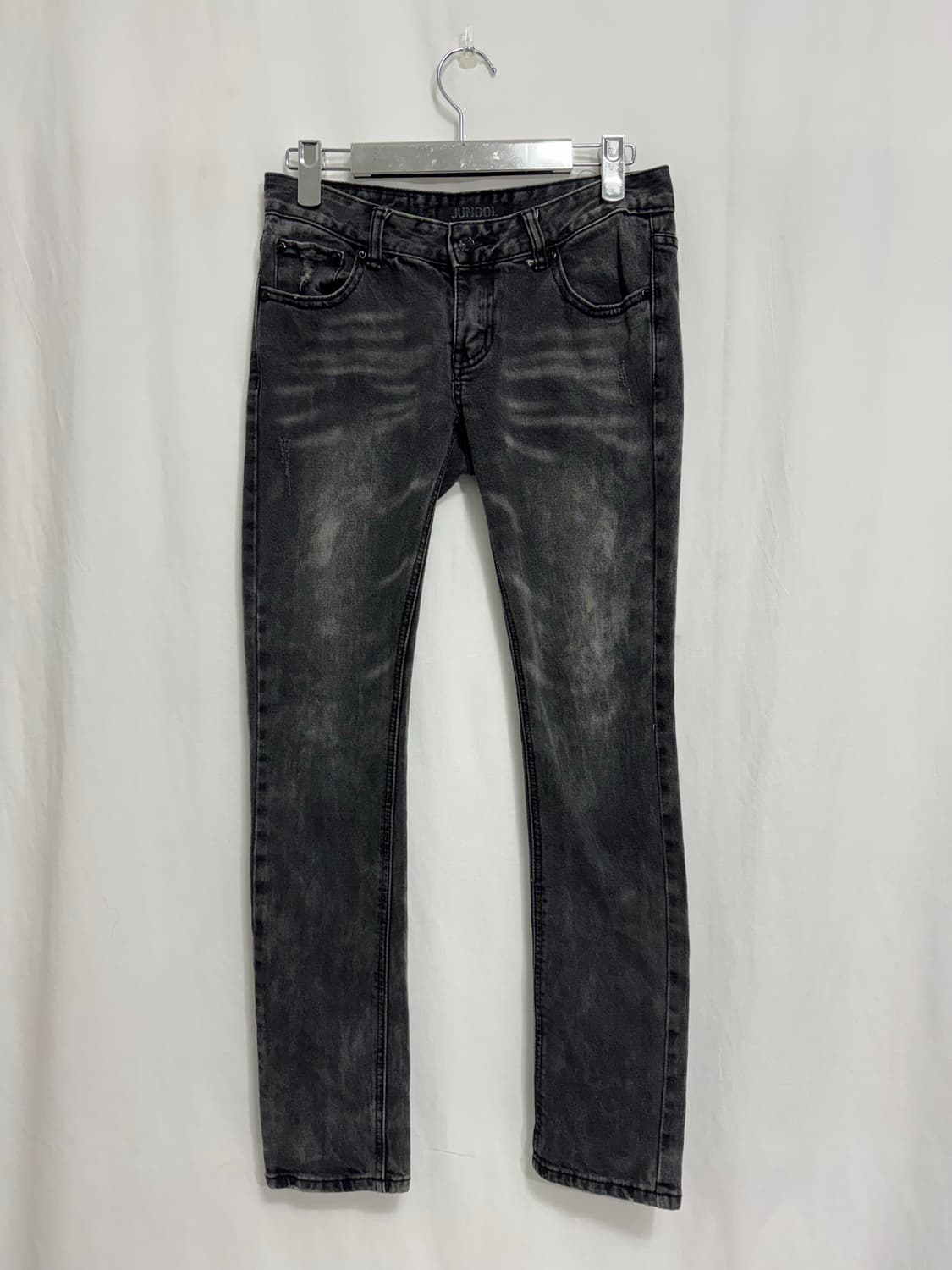 Damage-datail point skinny jeans 상품이미지3