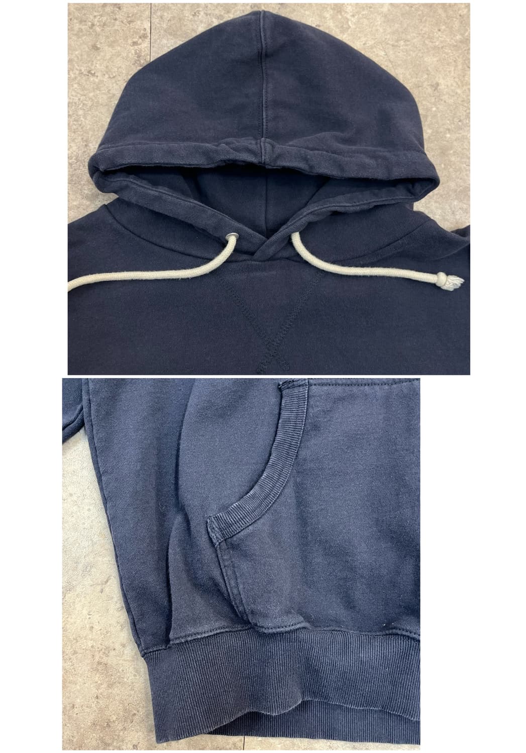 에이카화이트 AECA 빅로고 후드티 네이비 L #csz3321 상품이미지6