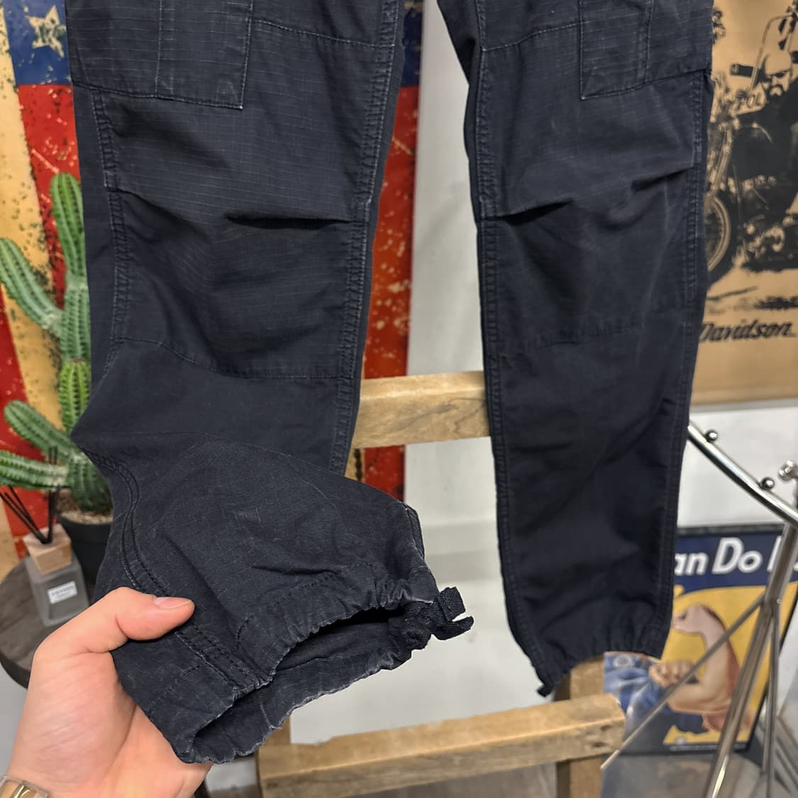 칼하트WIP 에비에이션 코튼 립스탑 카고팬츠 비조 N760 상품이미지4