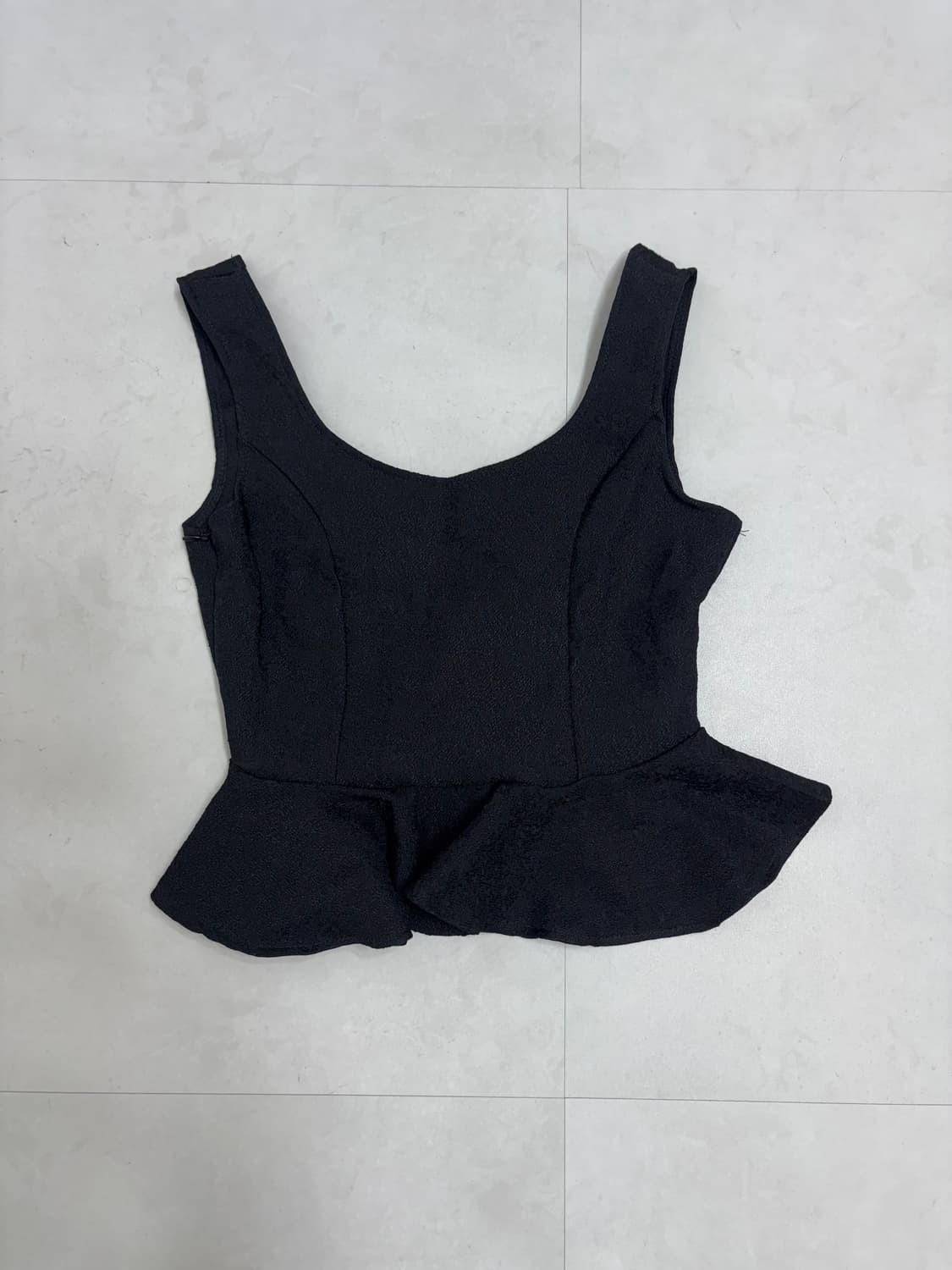 JACQUARD FLARED SLEEVELESS TOP 상품이미지7
