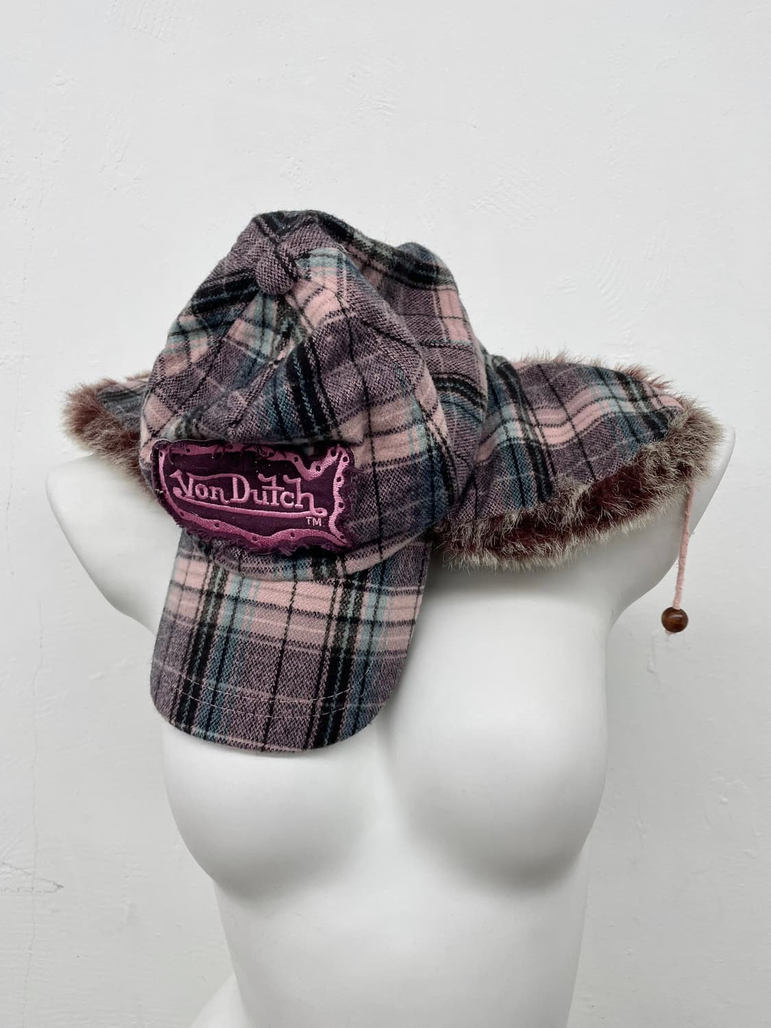 본더치 체크 트루퍼 햇 *레어 상품이미지5