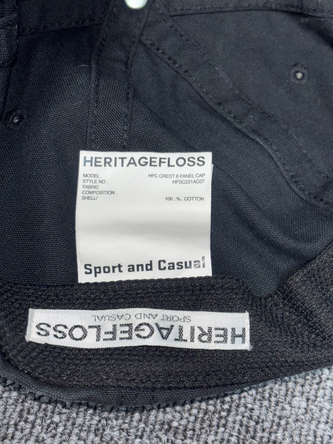 Heritagefloss crest 6 panel cap  상품이미지3