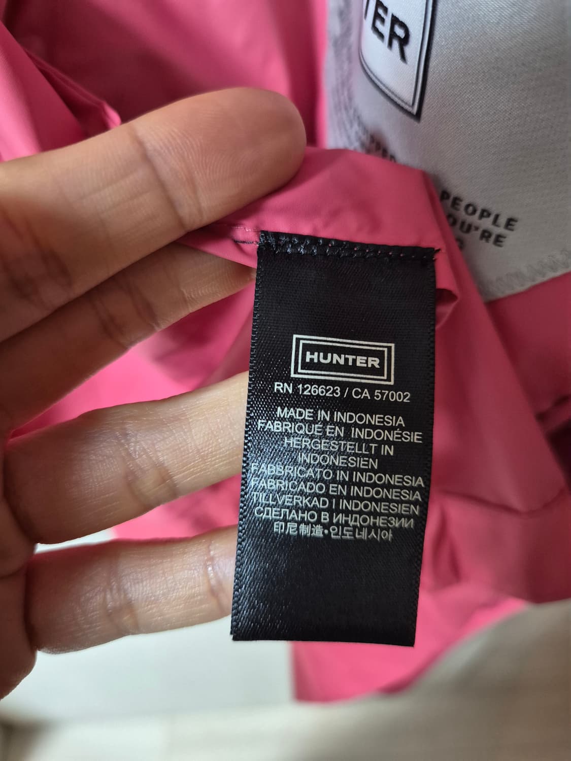 (정품) 헌터 오리지널 레인자켓 레인코트 바람막이 방풍자켓 XS 상품이미지9