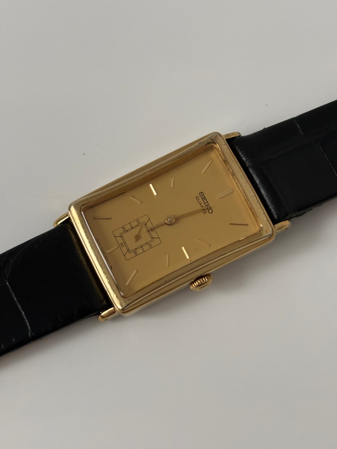 세이코 1980년대 Chariot 골드 탱크 쿼츠 남성 상품이미지4