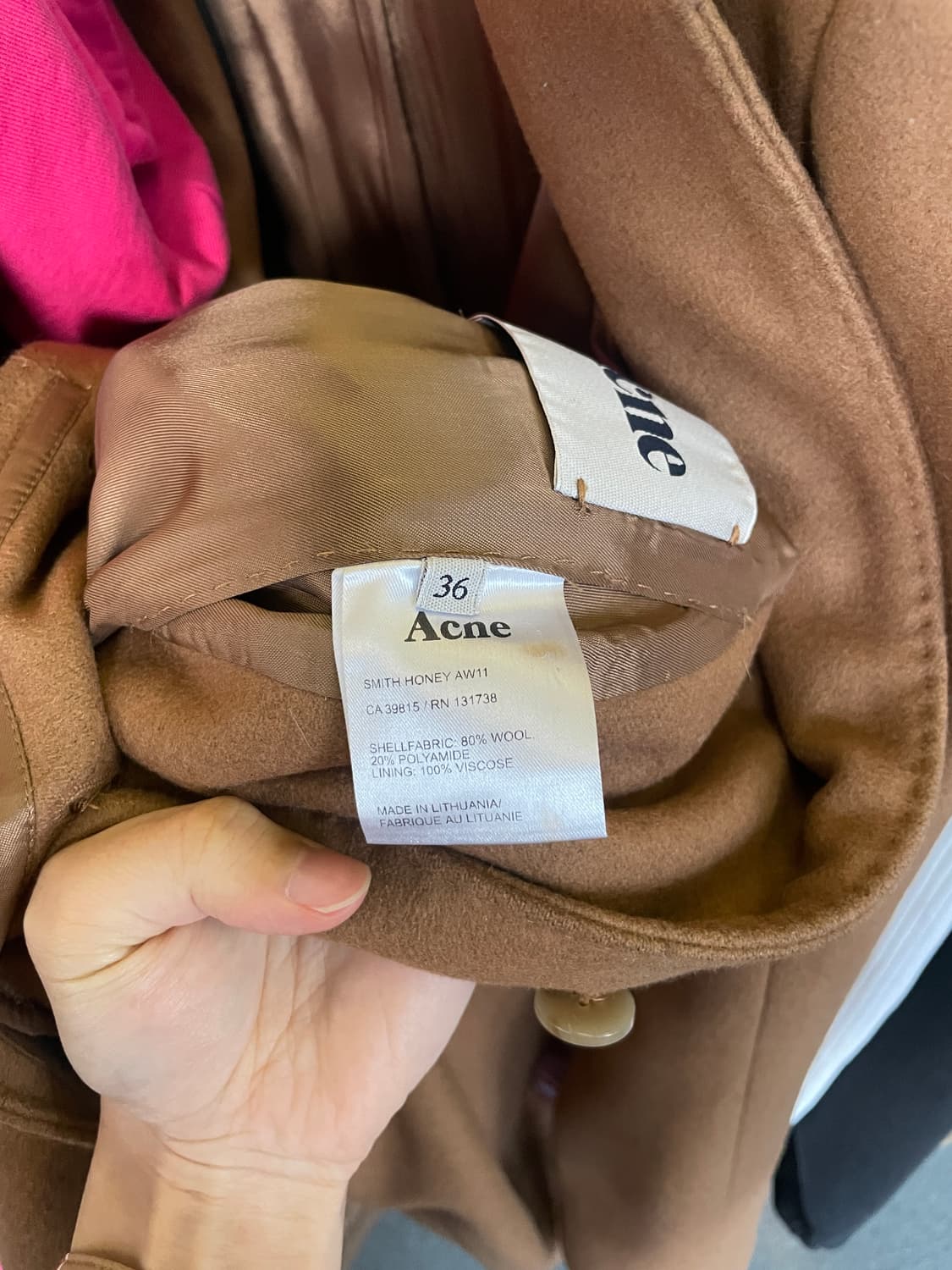 Acne Studios wool coat 상품이미지3