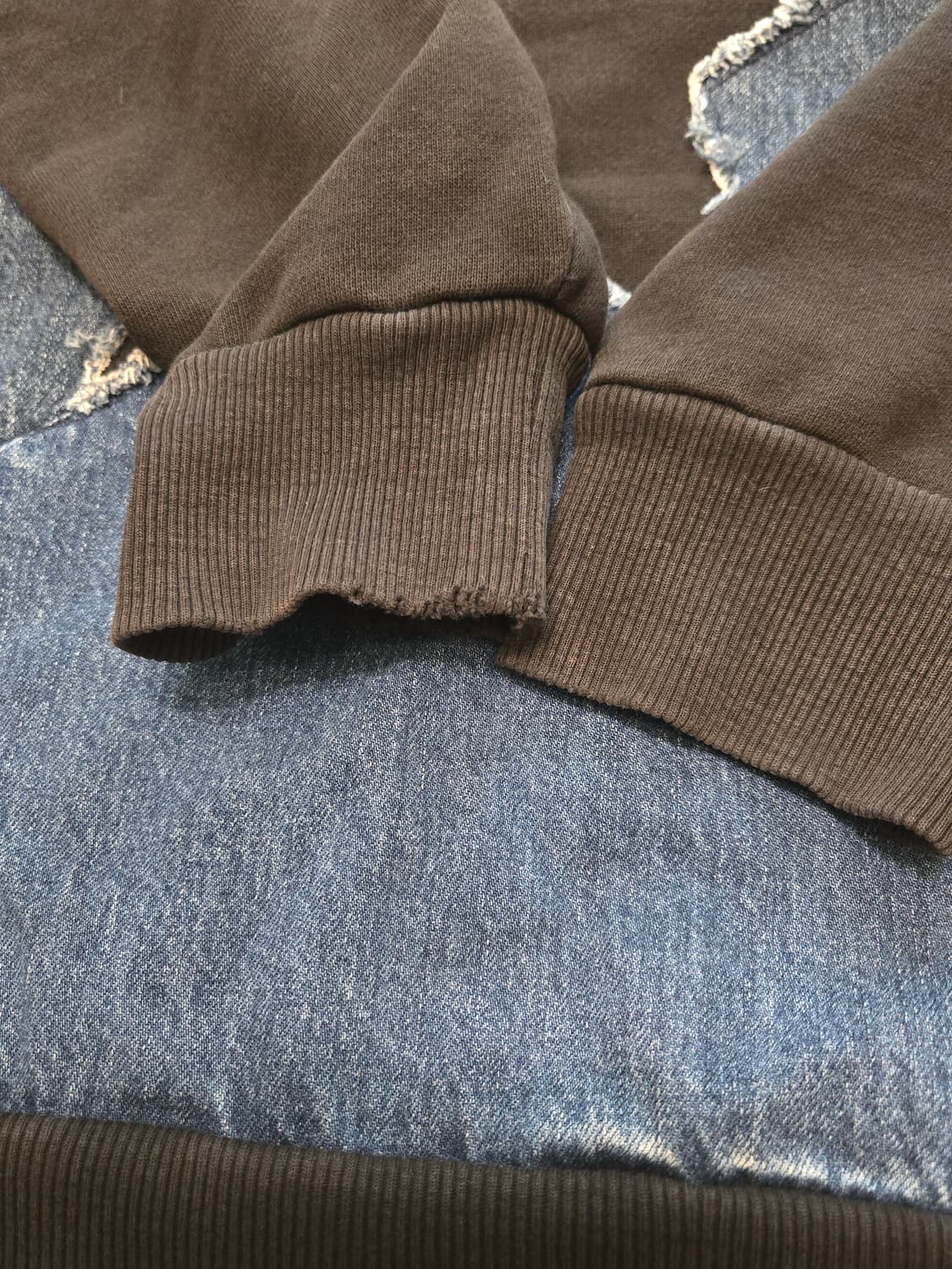 디젤 DIESEL 데님 스타 스웨트 셔츠 (맨투맨) L 상품이미지8