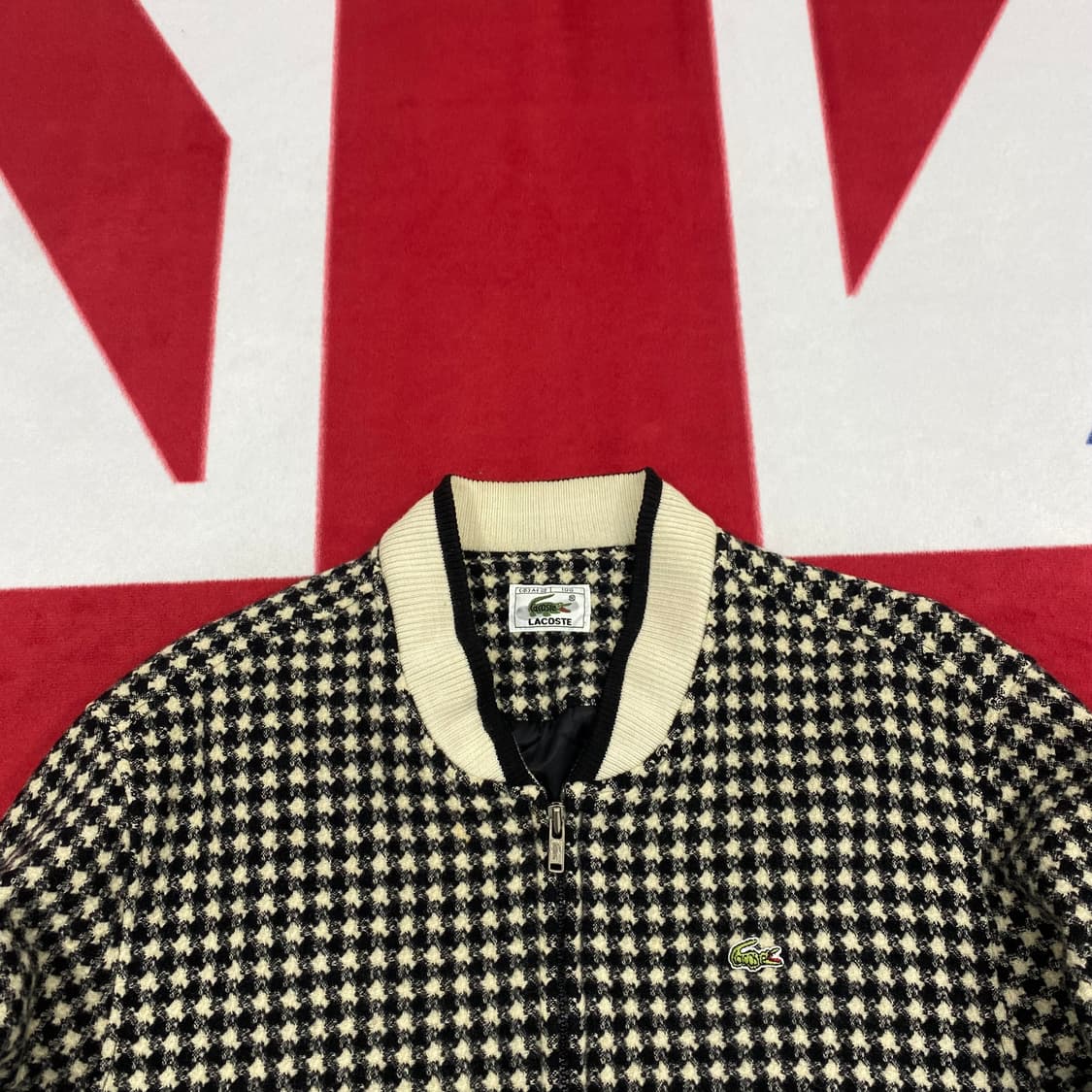 라코스테 모직블루종 실측 S  상품이미지3