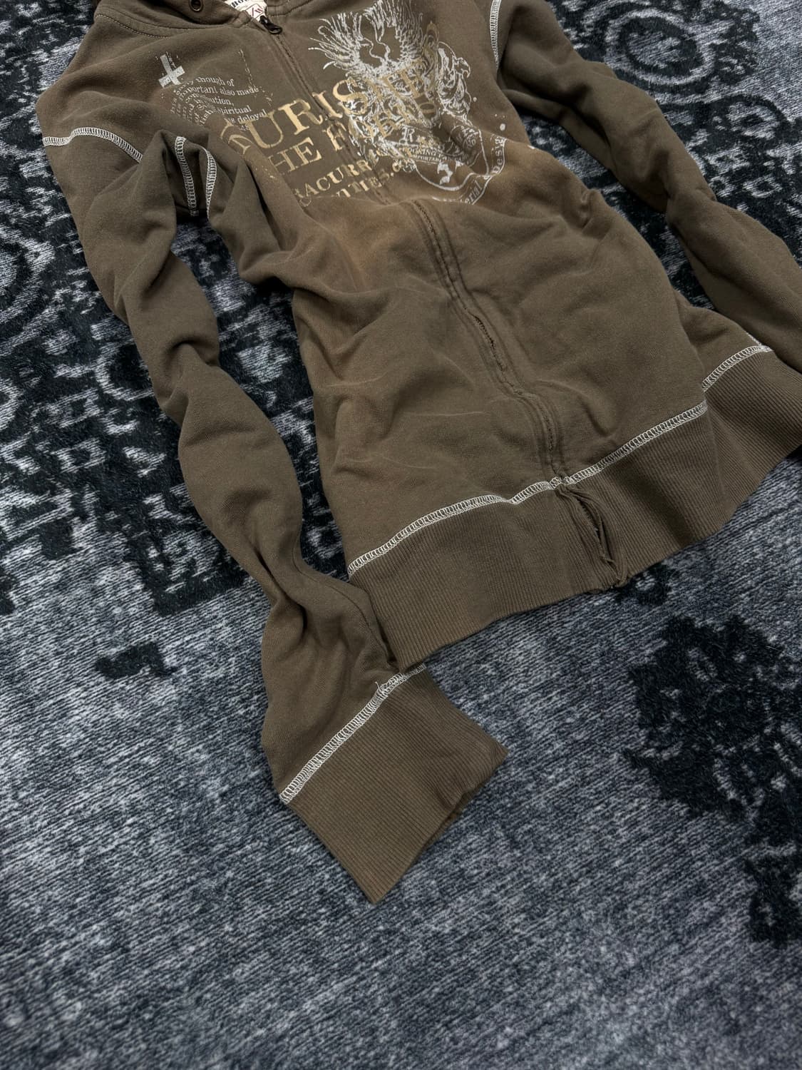 Rush hour 00s y2k grunge hoodie 상품이미지4