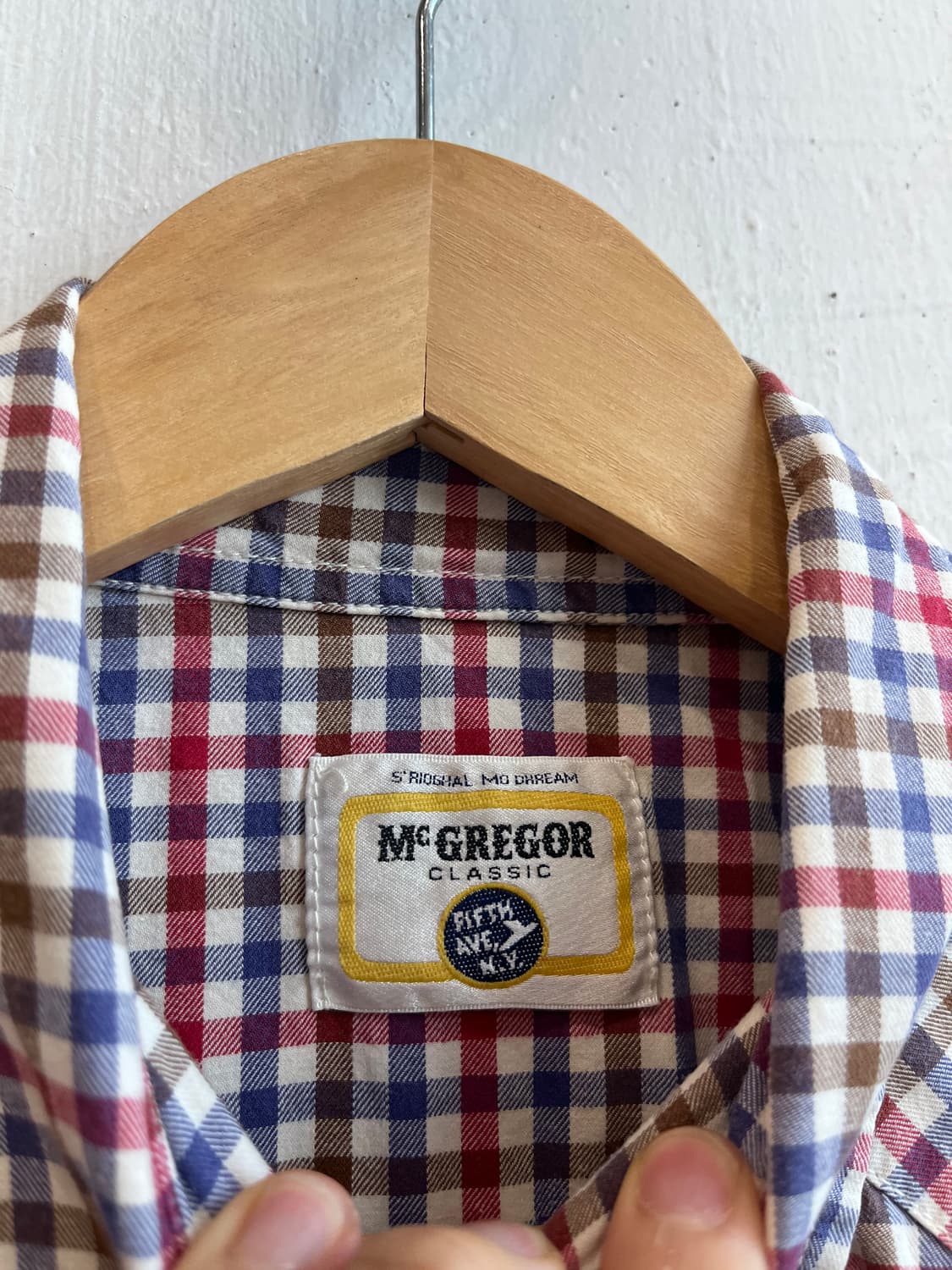 McGREGOR 맥그리거 웨스턴 체크 반팔 셔츠 상품이미지5