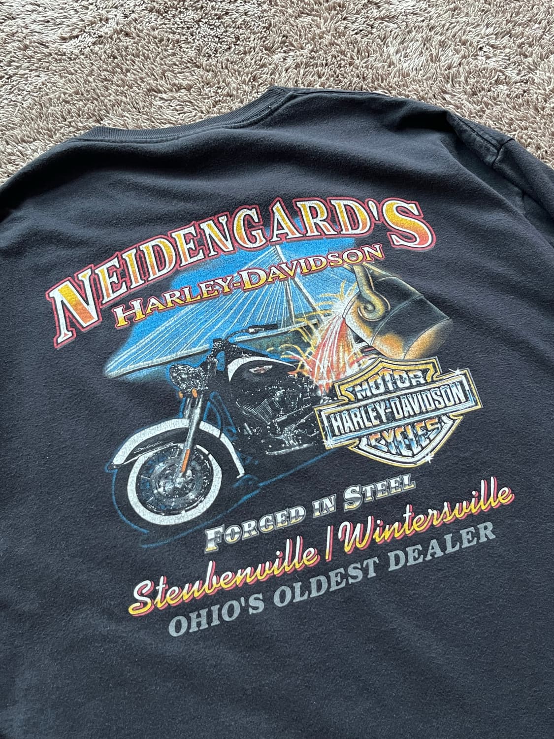 Harley davidson 할리데이비슨 클라운 다이스 롱슬리브 상품이미지4
