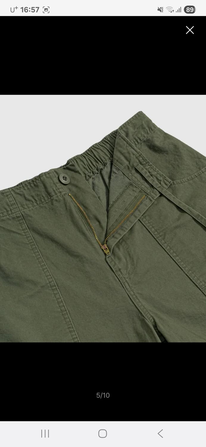 [새상품] 에스피오나지 Washed Cotton Surf Shorts 상품이미지4