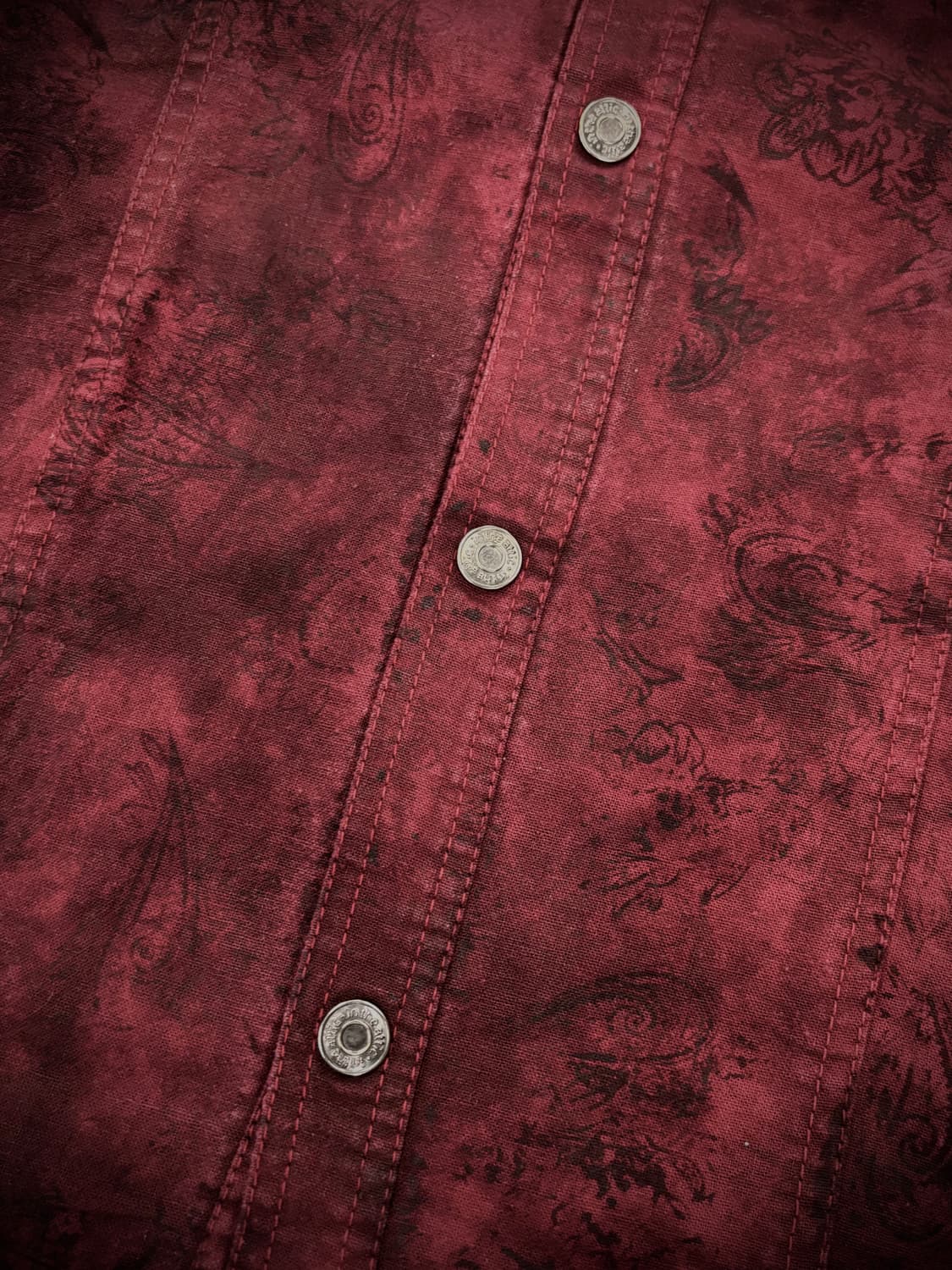 In The Attic 레드 나염 반팔 셔츠 상품이미지5