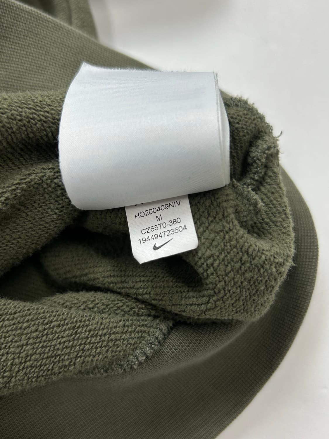 나이키 카키 더블 스우시 후드티 M 상품이미지6