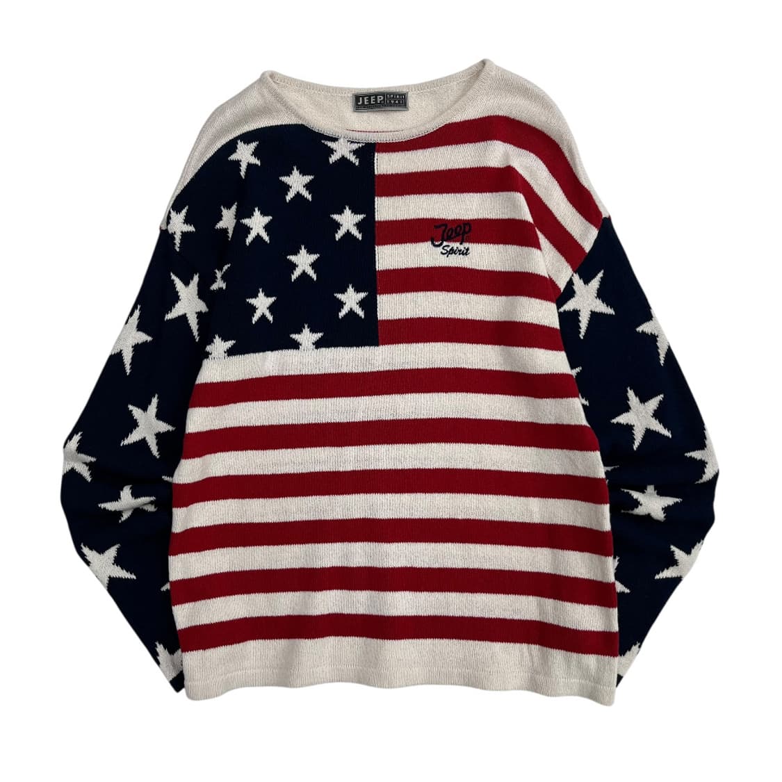 지프 성조기 패턴 니트 90 상품이미지2
