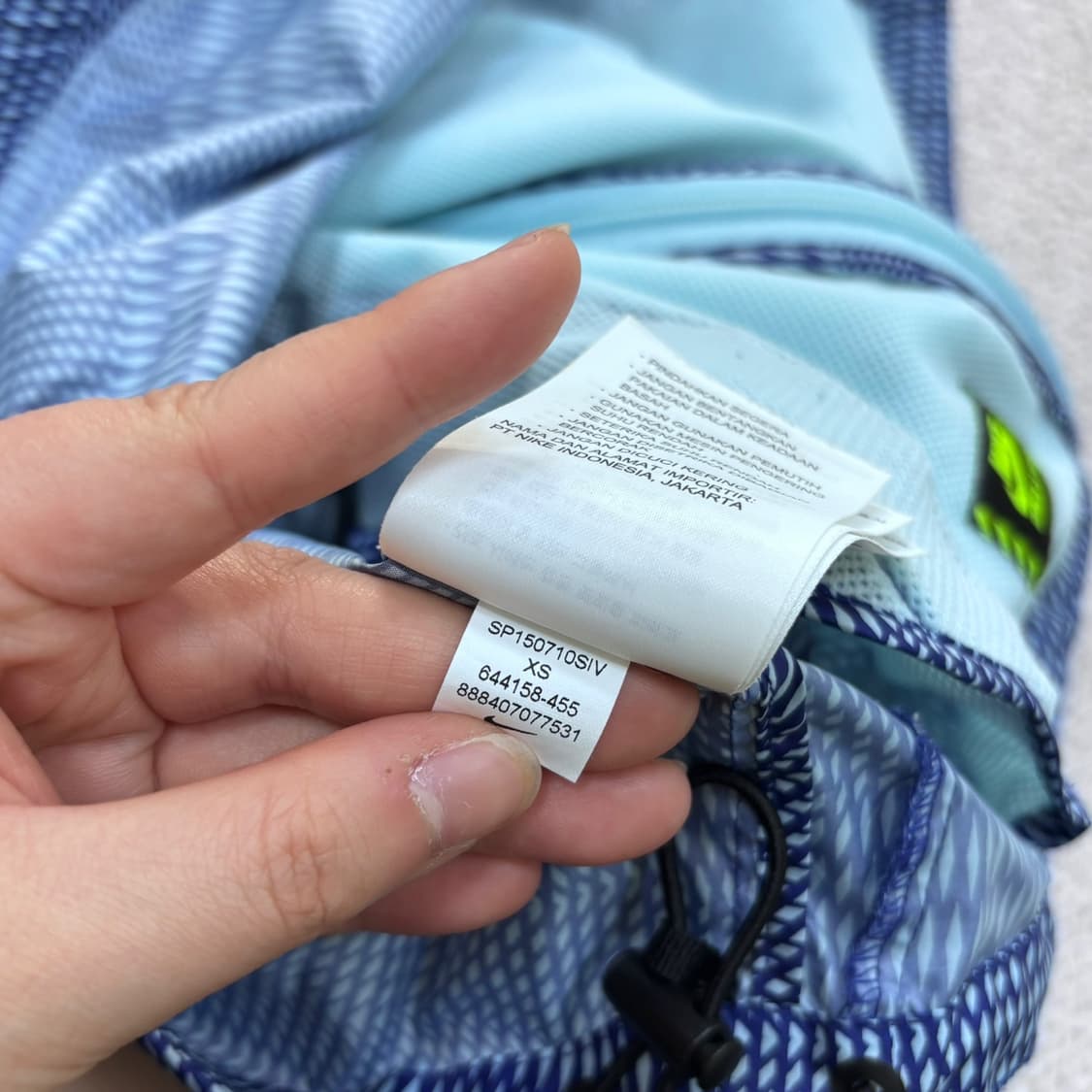 XS 나이키 여성 패턴 바람막이 자켓 0429E 상품이미지6