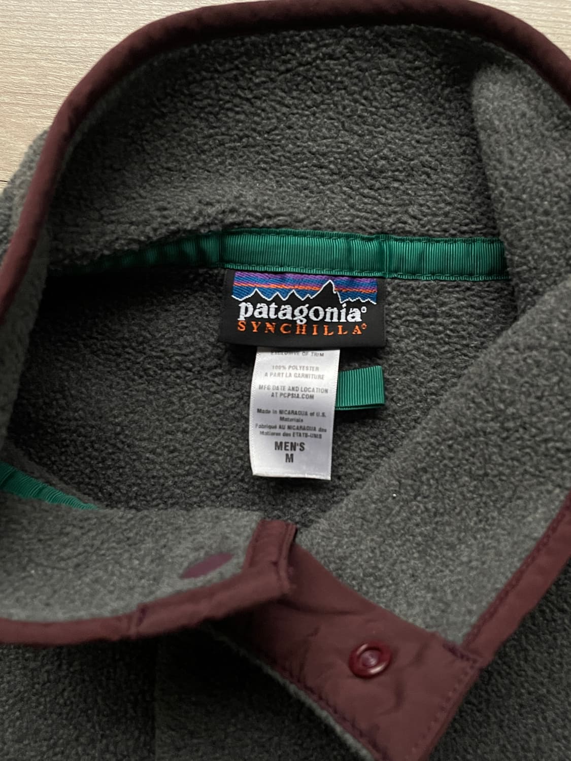 파타고니아 신칠라 니켈 그레이 브라운 플리스 patagonia 상품이미지3