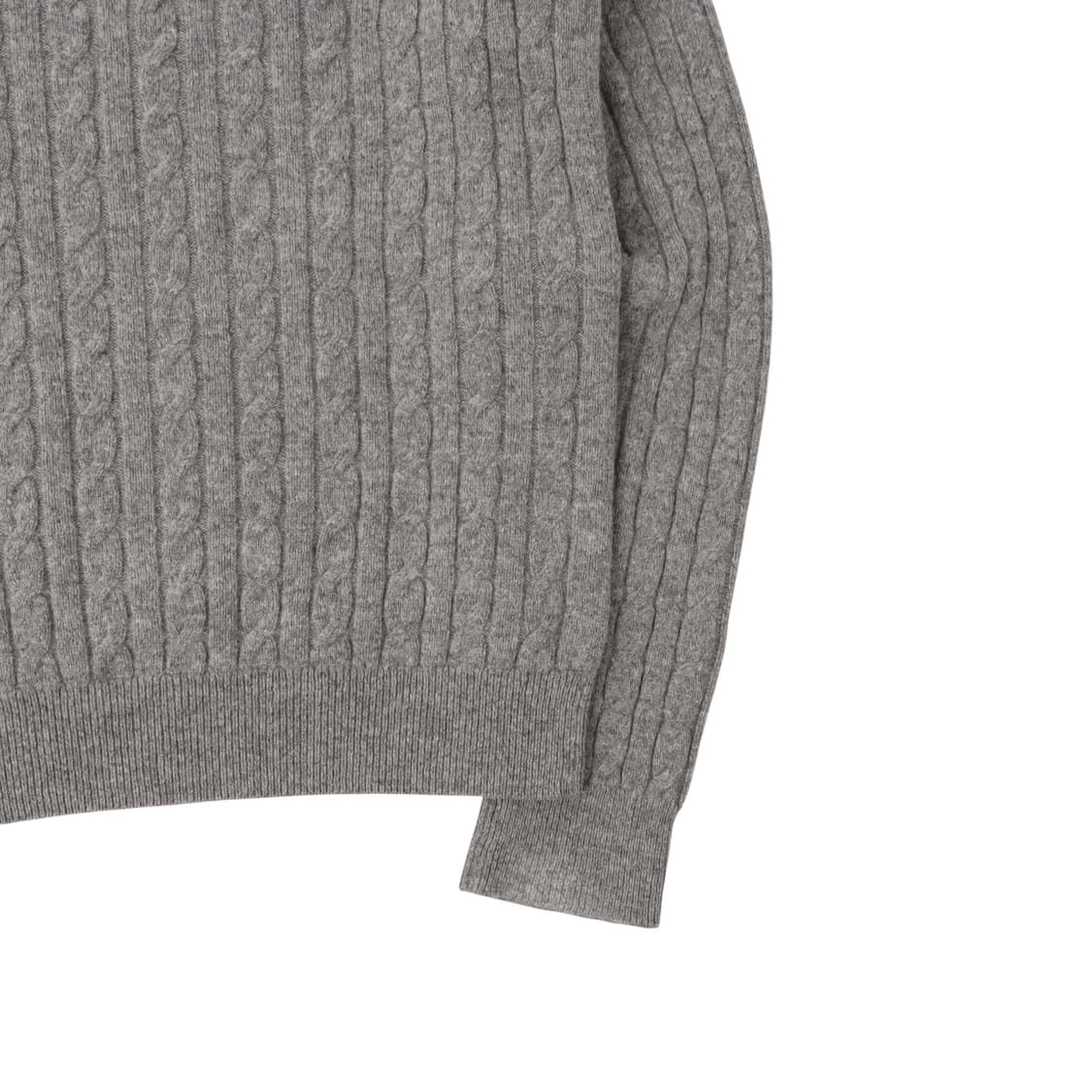라코스테 그레이 울 케이블 니트 스웨터 상품이미지7