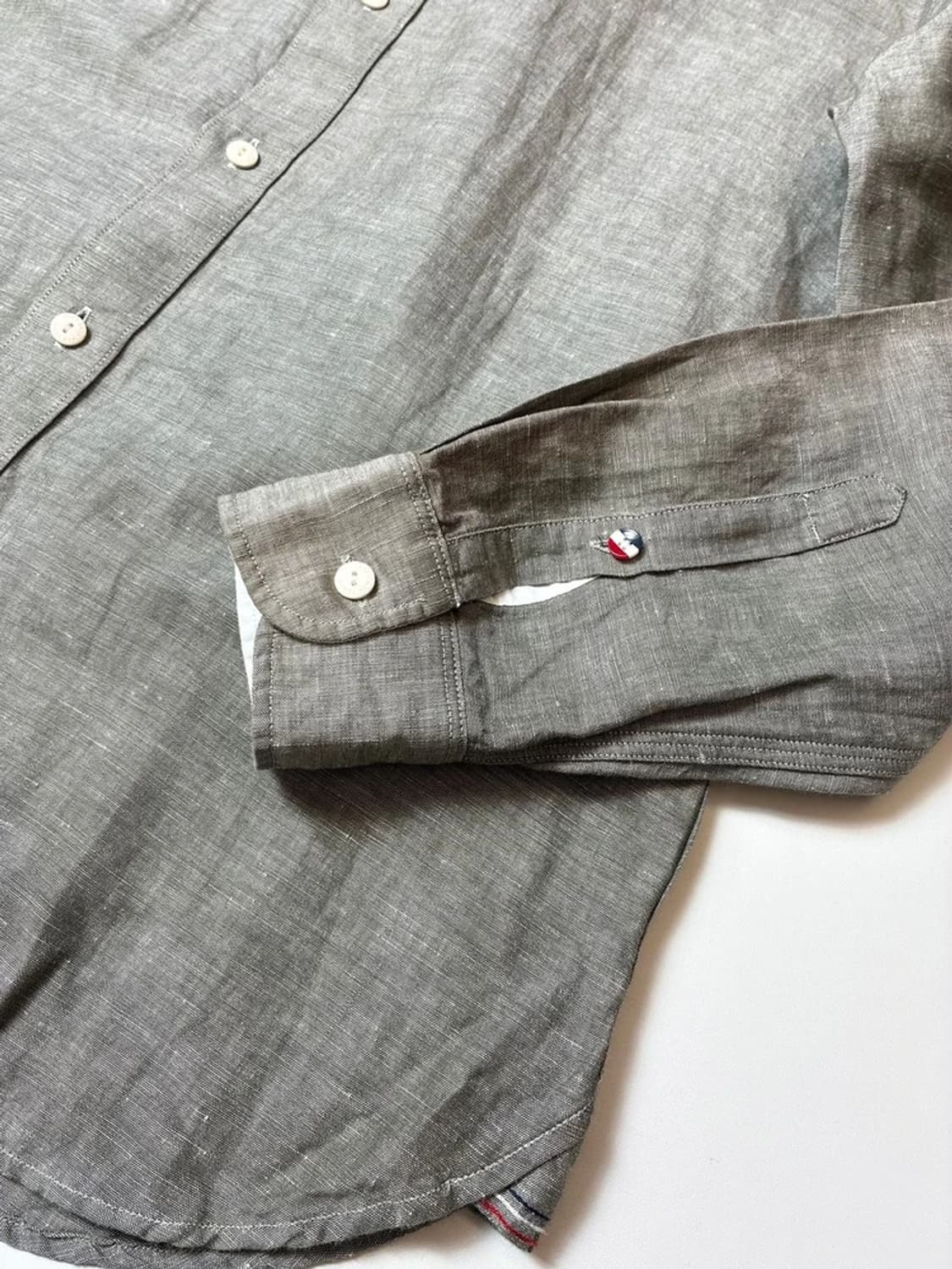 타미 진스 린넨 코튼 솔리드 셔츠 PN8701 상품이미지4