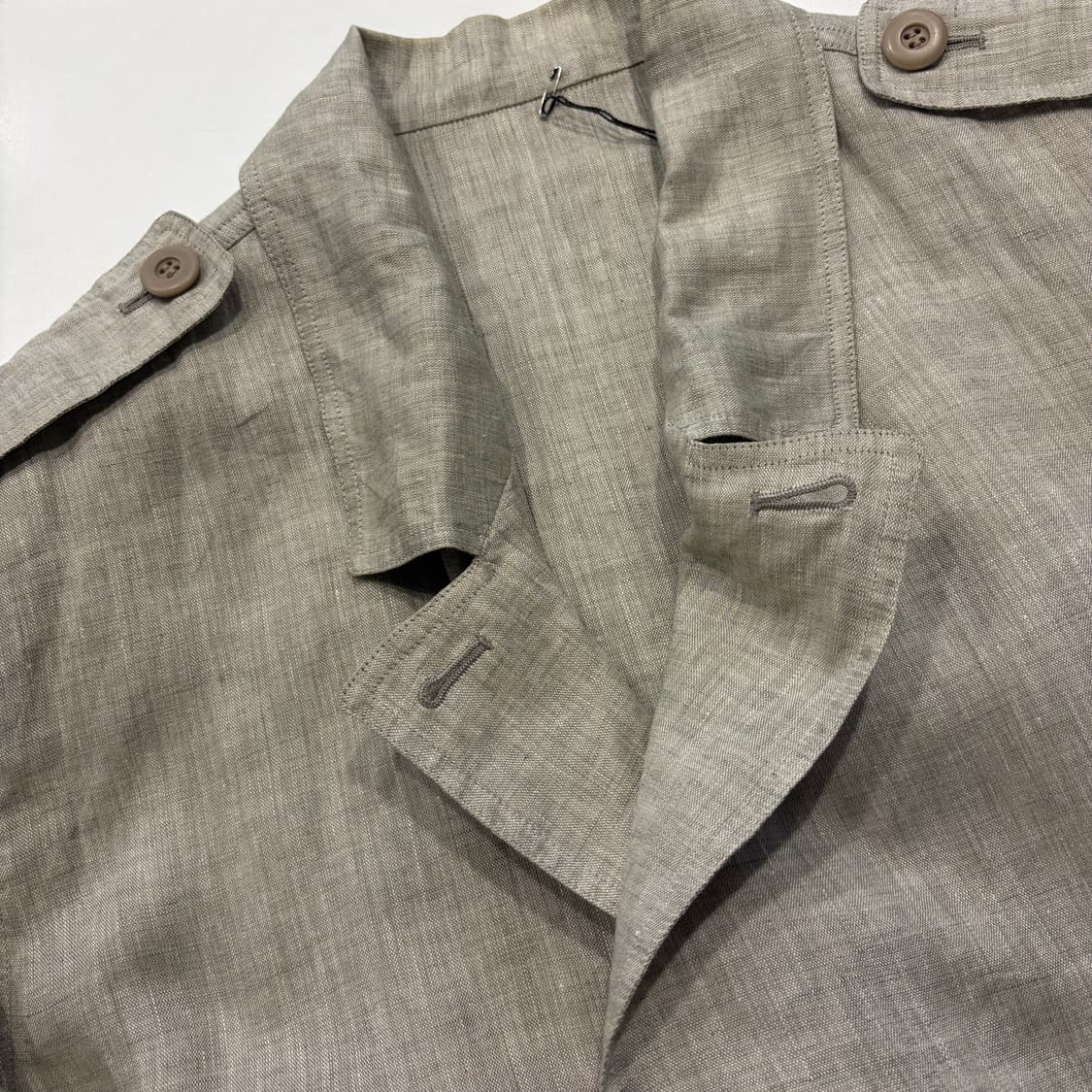 [L] 크리스찬디올 무슈 DIOR 베이지 린넨 봄버 자켓 D908 상품이미지4