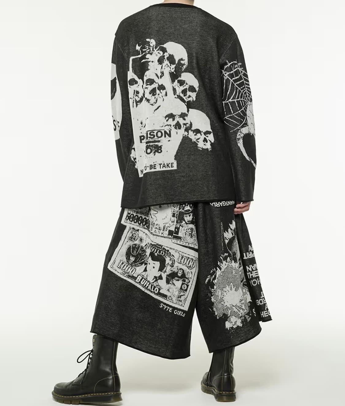 YOHJI YAMAMOTO S'yte skull jacquard knit 상품이미지6