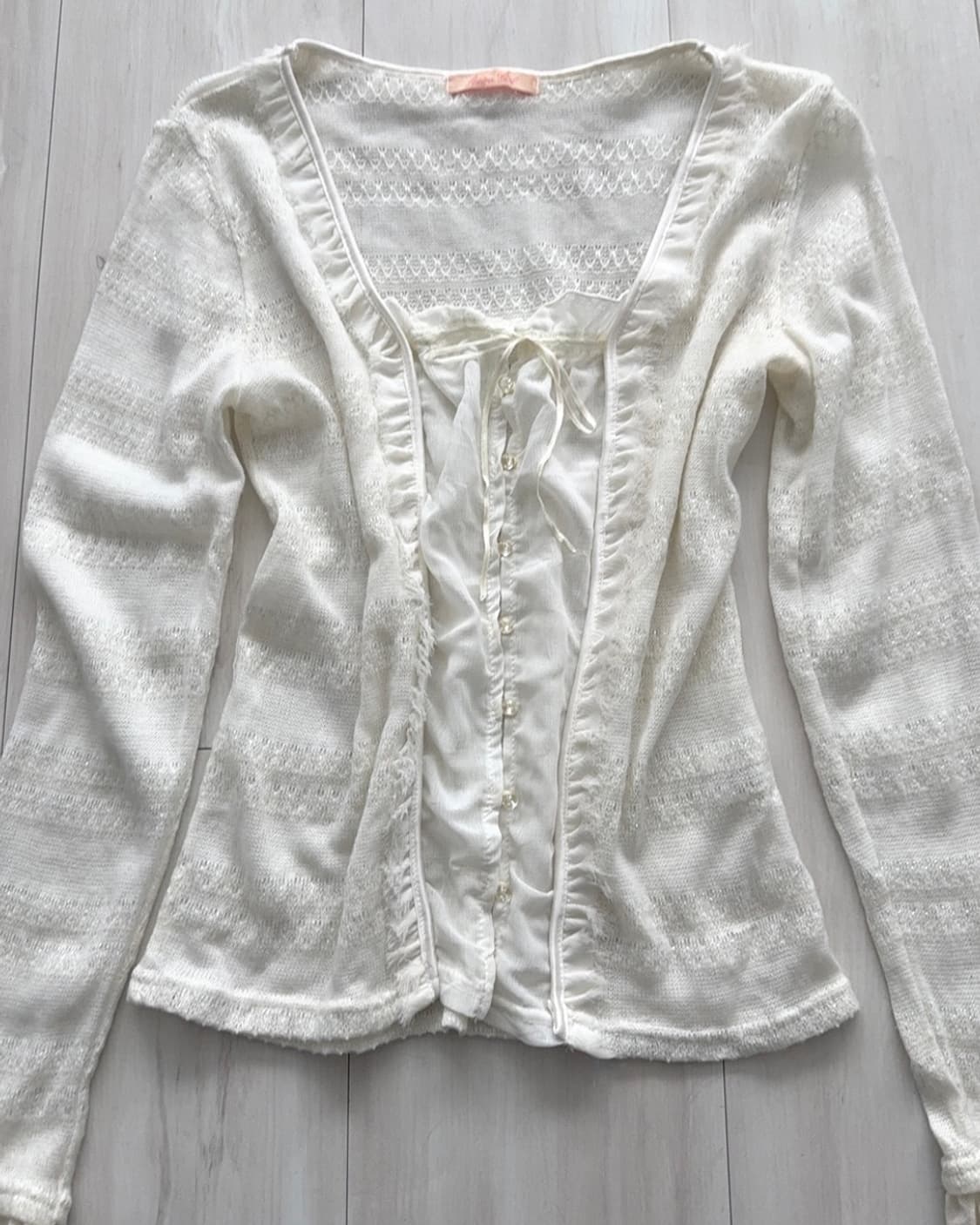 Ivory Romantic Blouse Top 상품이미지7