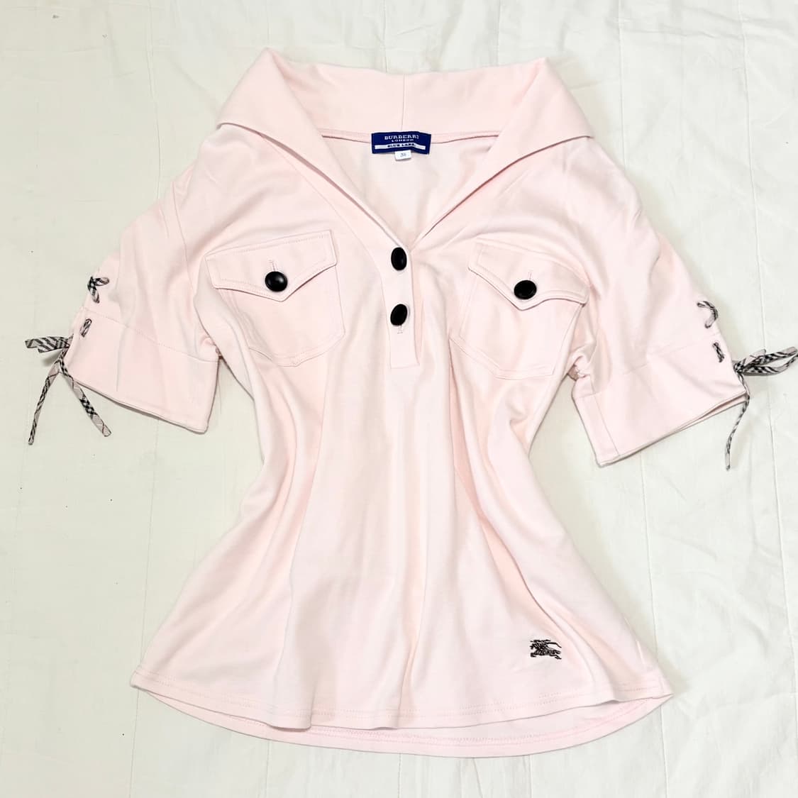 버버리 블루라벨 연핑크 딸기우유 로걀탑 갸루 솜빈티지 상품이미지1