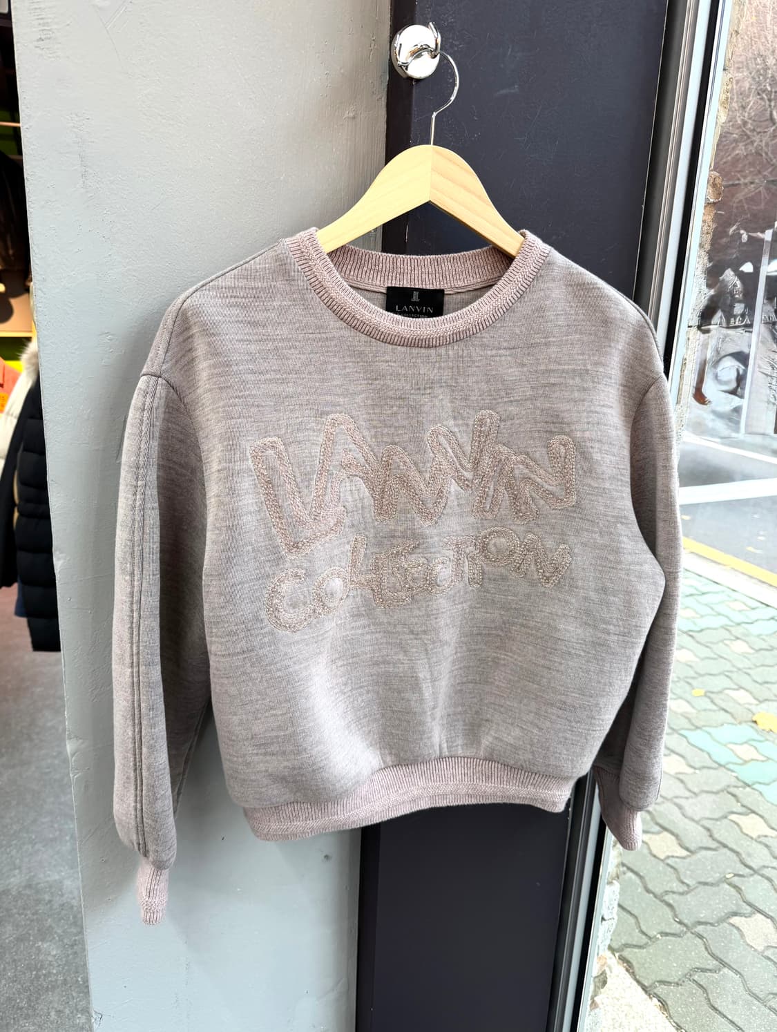 82/ 랑방 컬렉션 23FW 로고 맨투맨 상품이미지2