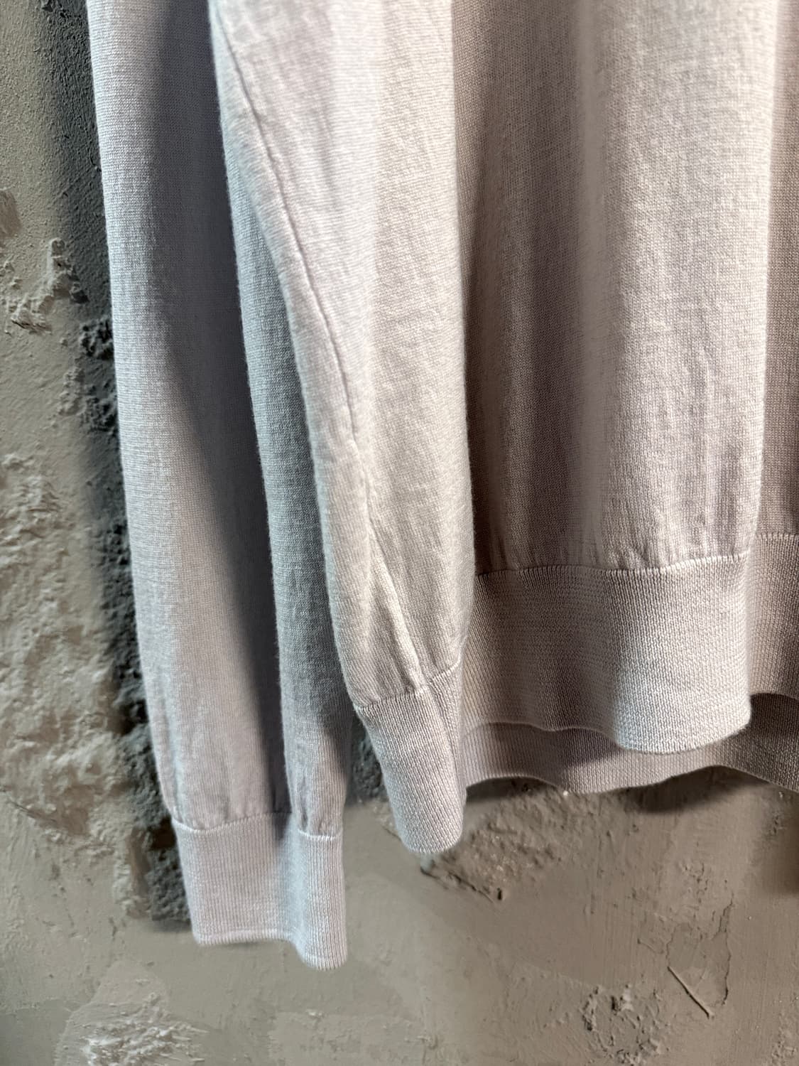 TIME 미니멀 니트 스웻셔츠 바이올렛 그레이 105 상품이미지2