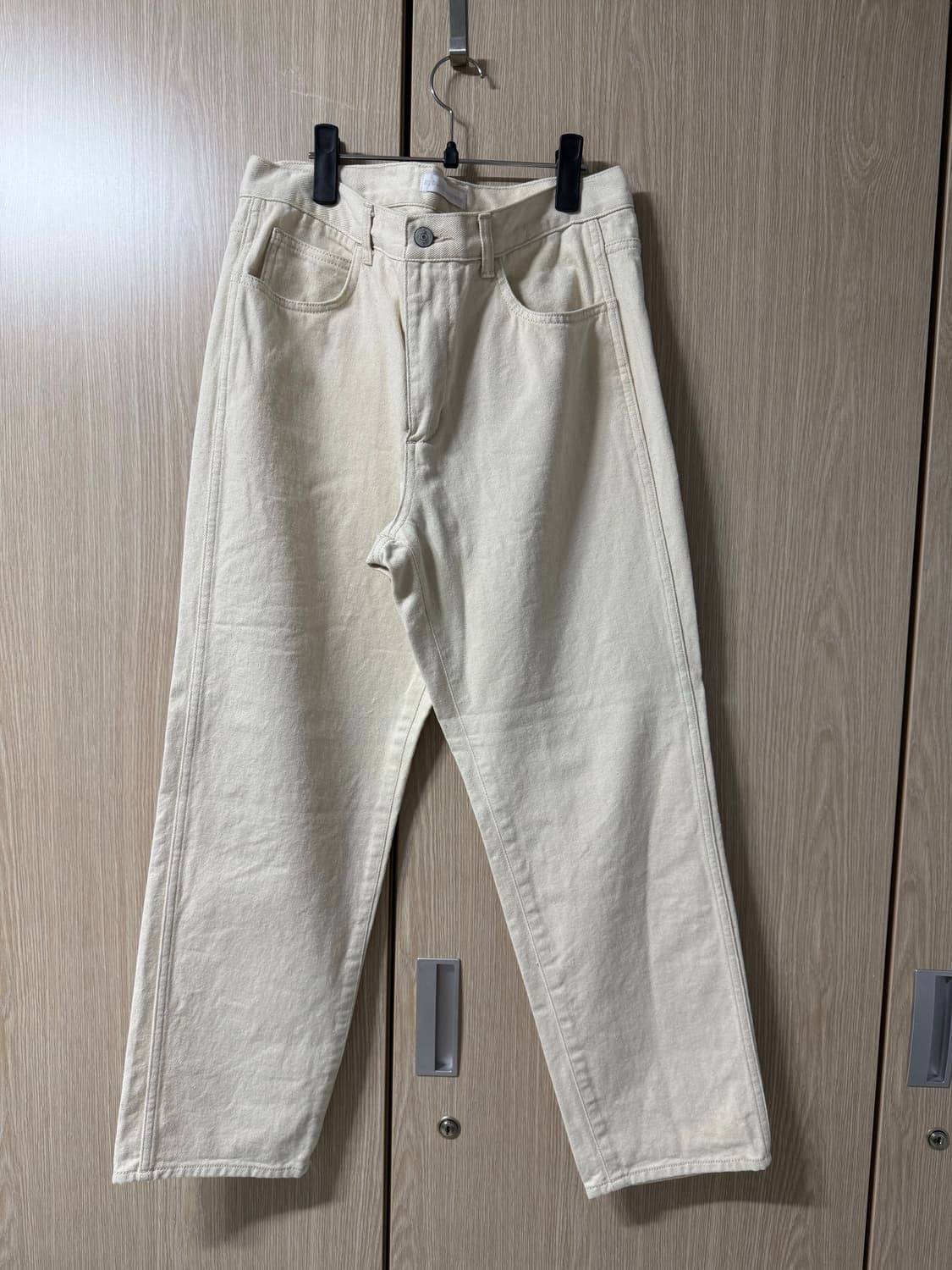 유니클로 아이보리 코듀로이 바지 상품이미지1