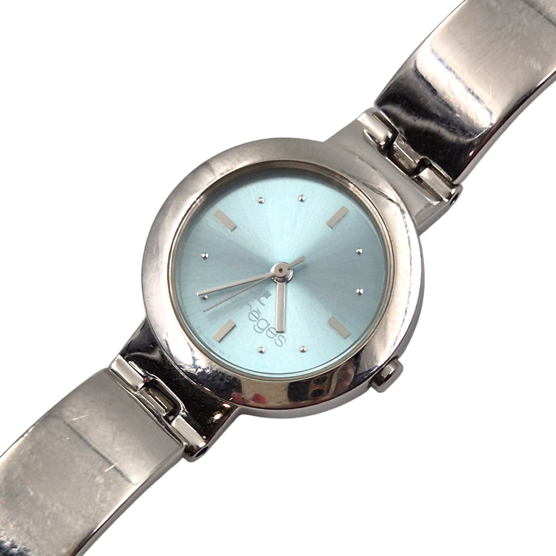 90s 꾸레쥬 터콰이즈 모던 레트로 시계 상품이미지2