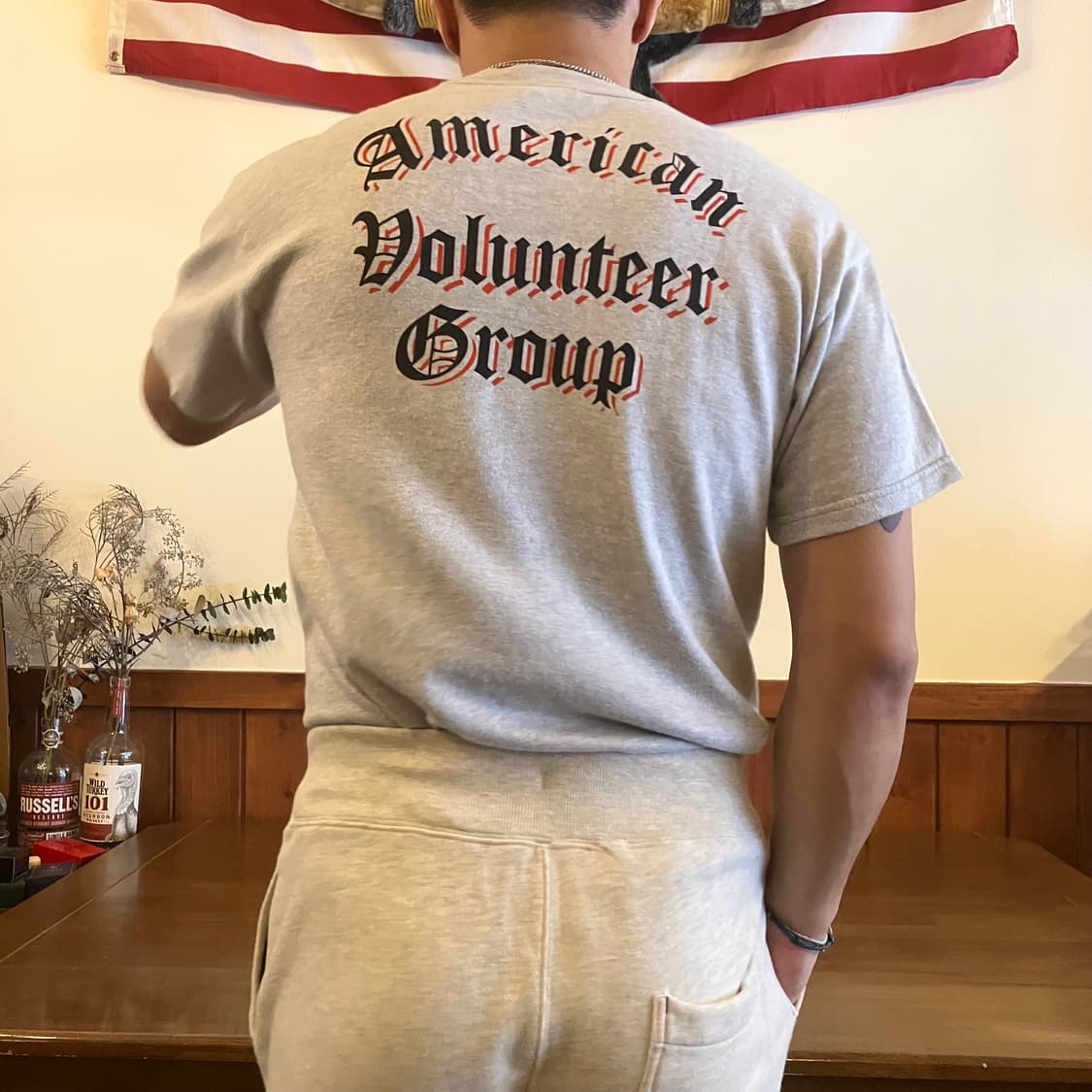 리얼맥코이 플라잉 타이거즈 하프셔츠 L(42-44) 상품이미지9