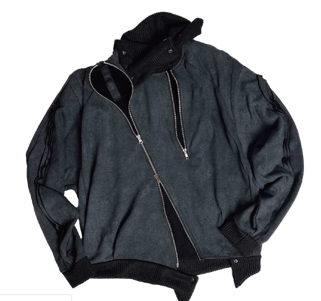 후화후화 서우 착용) 루키딩 25AW-006 JACKET 블루 상품이미지6