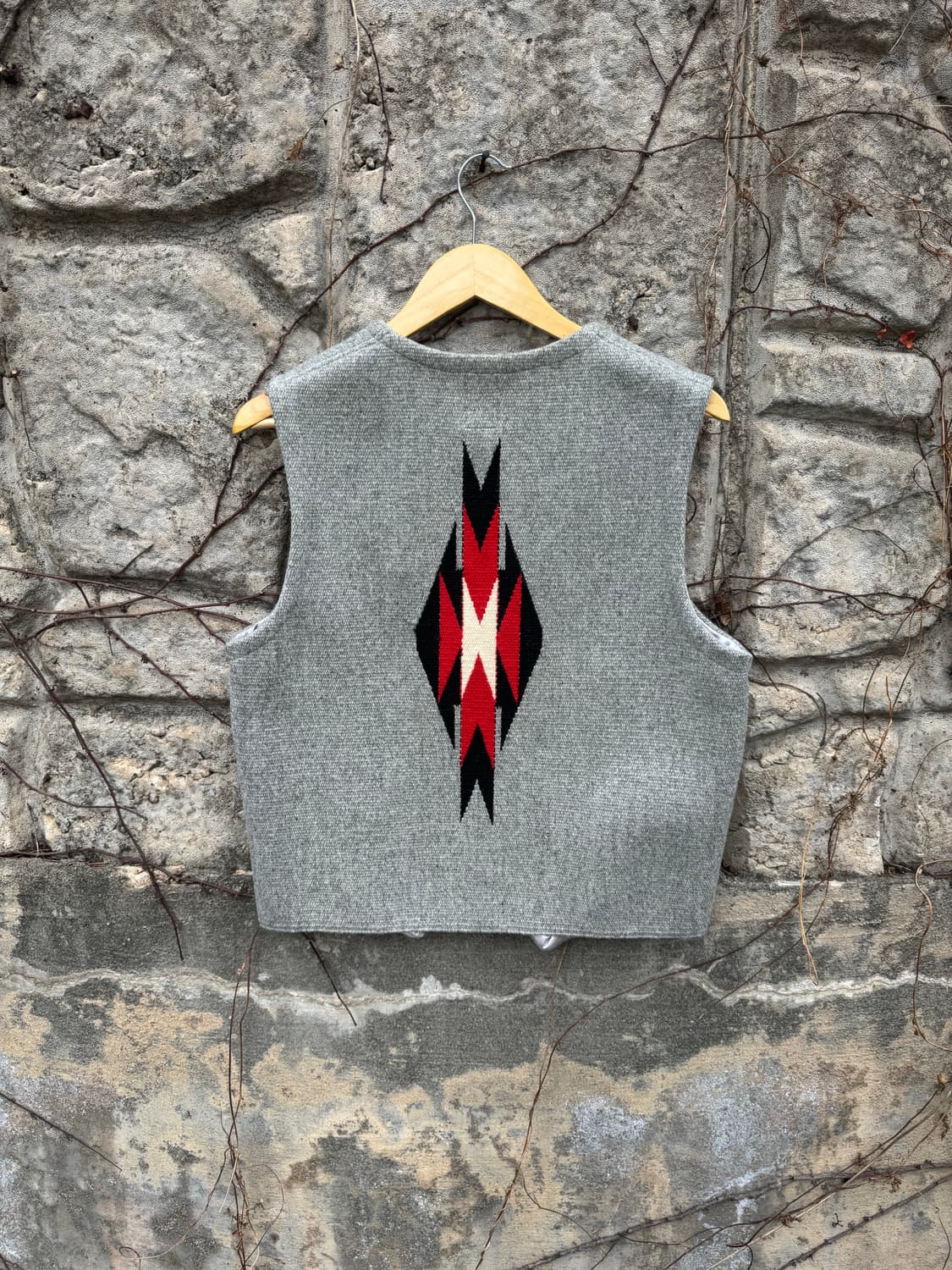 오르테가 핸드 우븐 울 네이티브 웨스턴 치마요 베스트 조끼 상품이미지2