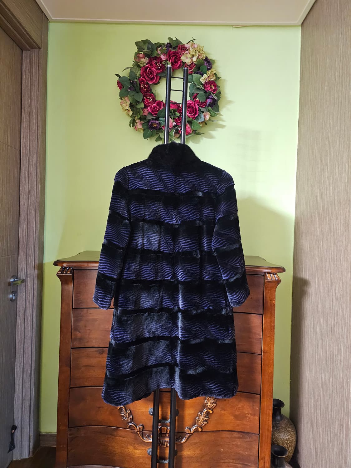 진도 끌레베 밍크카라 렉스쉬어드 코트 상품이미지5