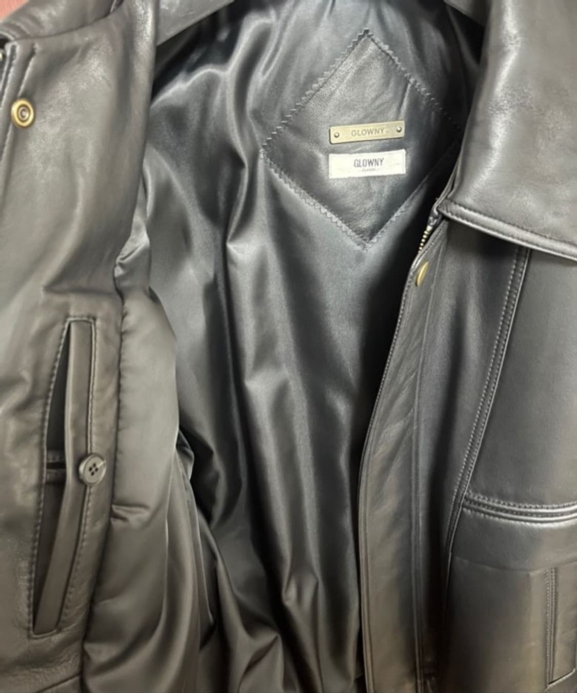 글로니 G레더자켓 블랙  상품이미지2