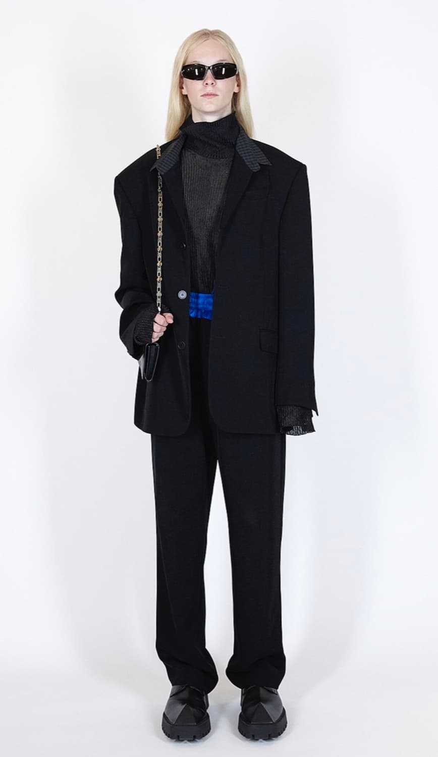 발렌시아가 셔츠카라 블레이져 상품이미지1