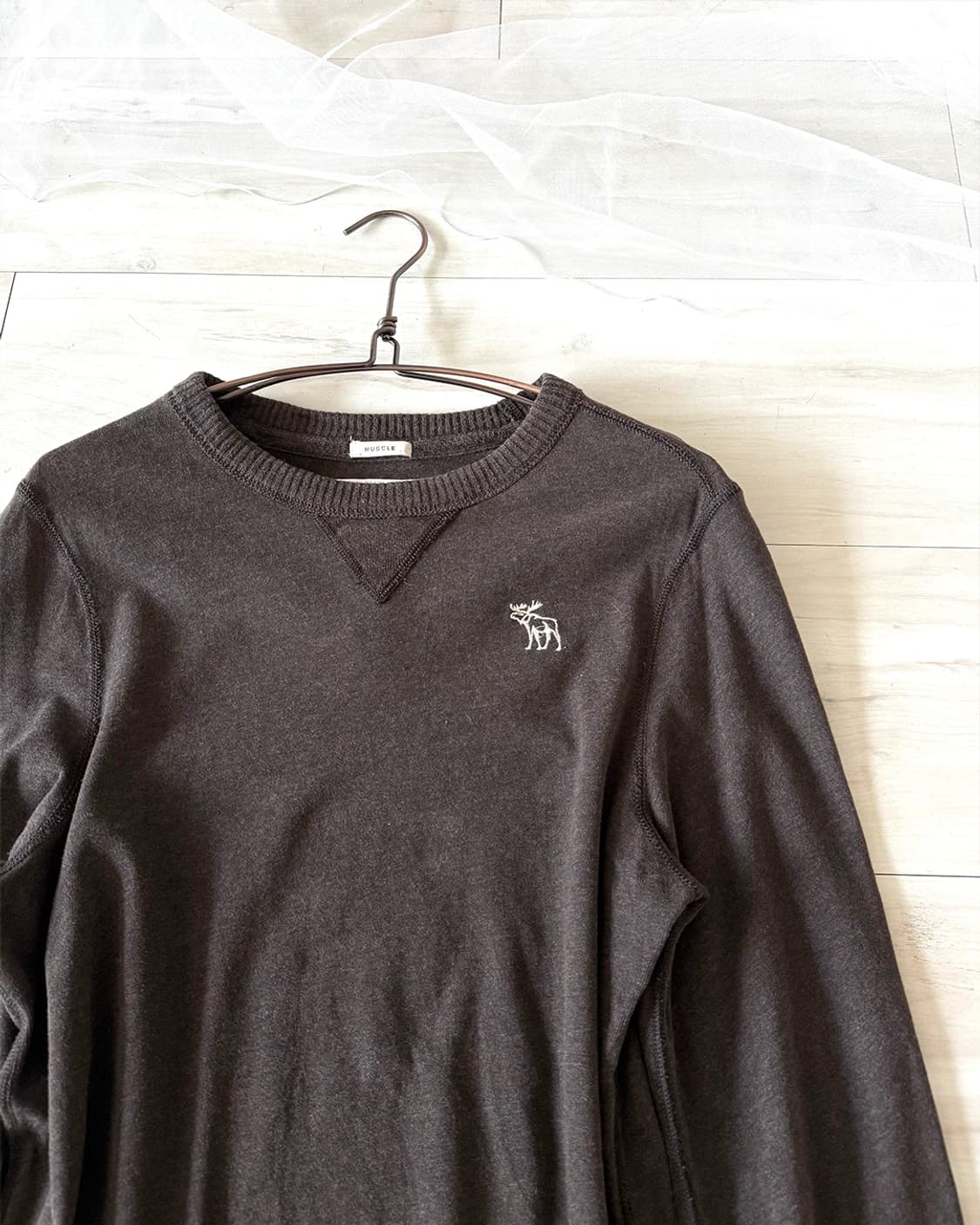 Abercrombie deep mocha brown long sleeve 상품이미지9