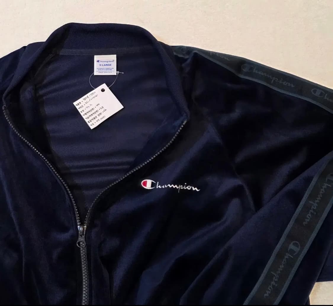 set. Champion [챔피온] 벨벳 트레이닝복 상품이미지5