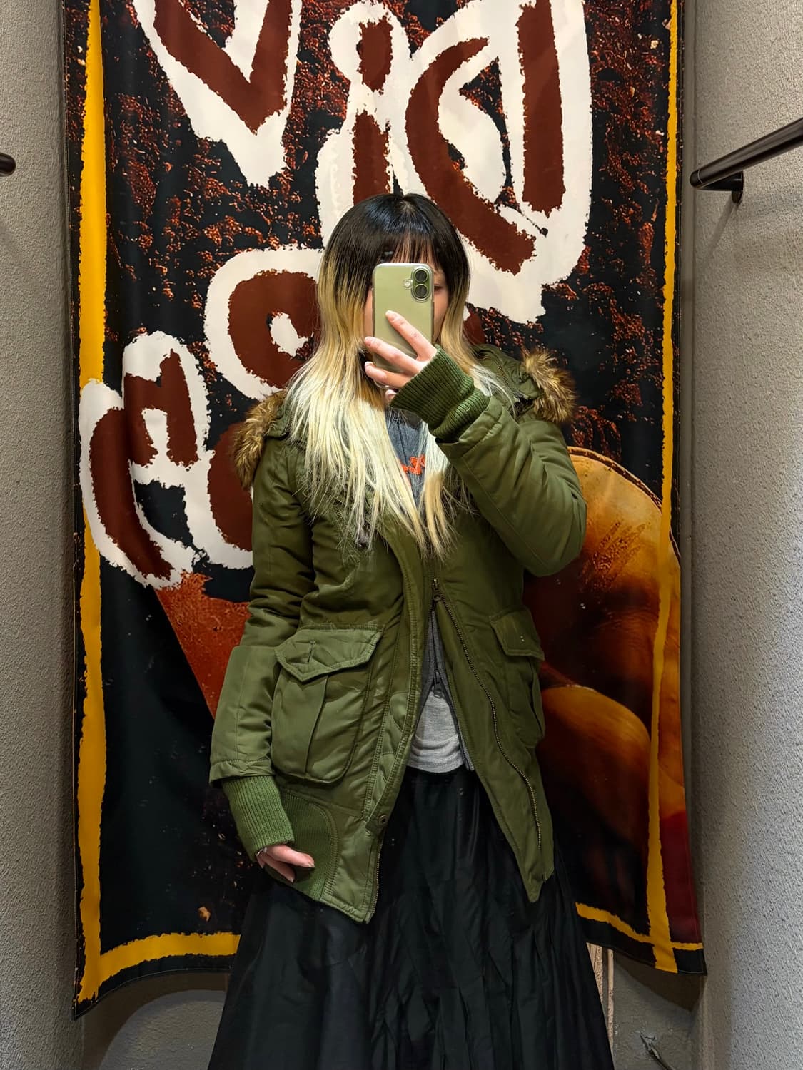 일본빈티지 디테일 야상패딩 상품이미지2